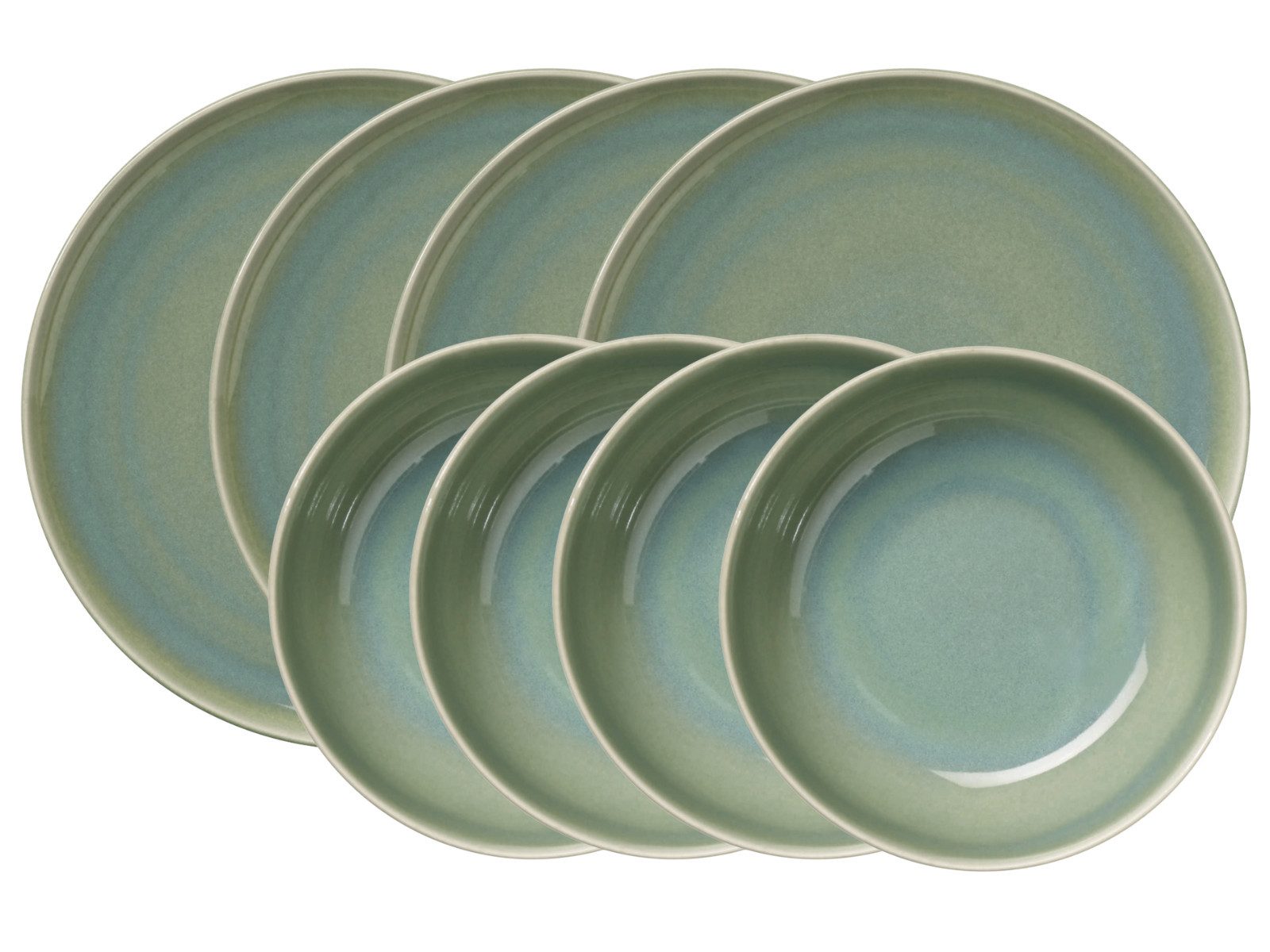 ASA SELECTION Tafelservice SAISONS Tafelset agave 8tlg, Steinzeug, Geschirr