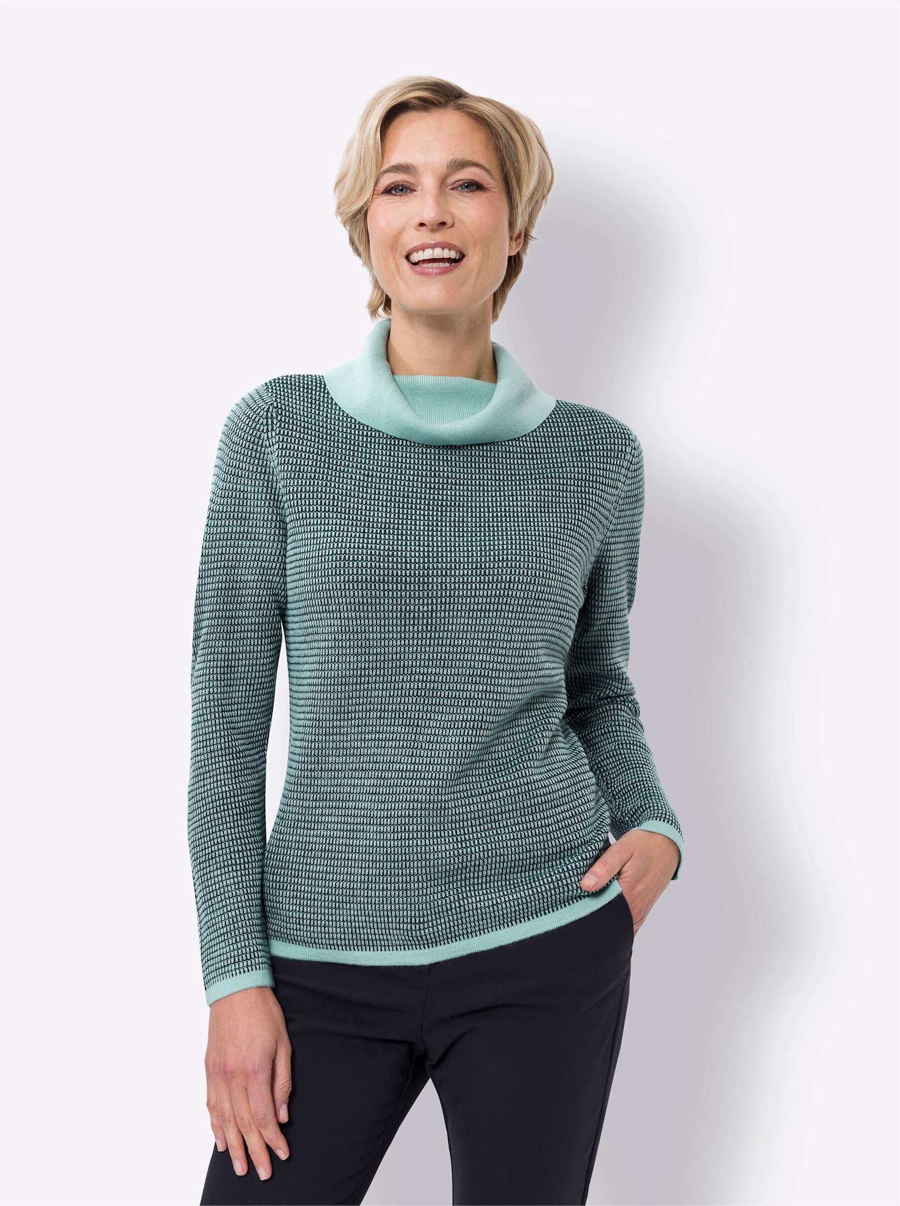 Sieh an! Strickpullover Langarm-Pullover . günstig online kaufen