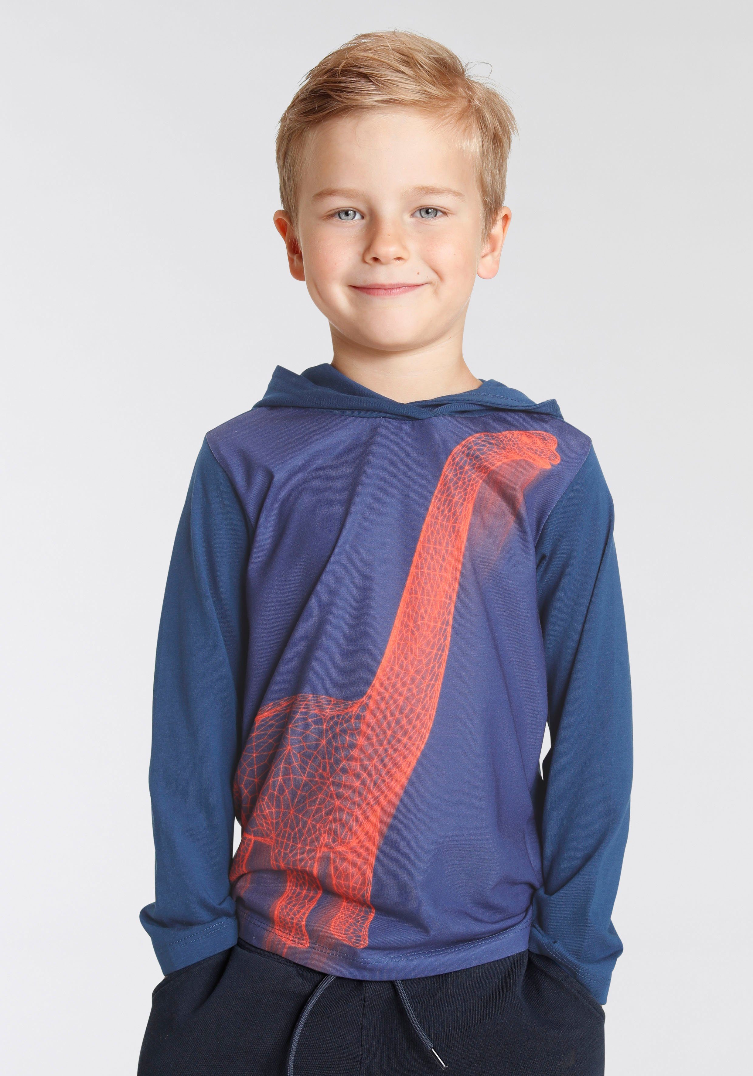 KIDSWORLD Kapuzenshirt BIG DINO mit Fotodruck