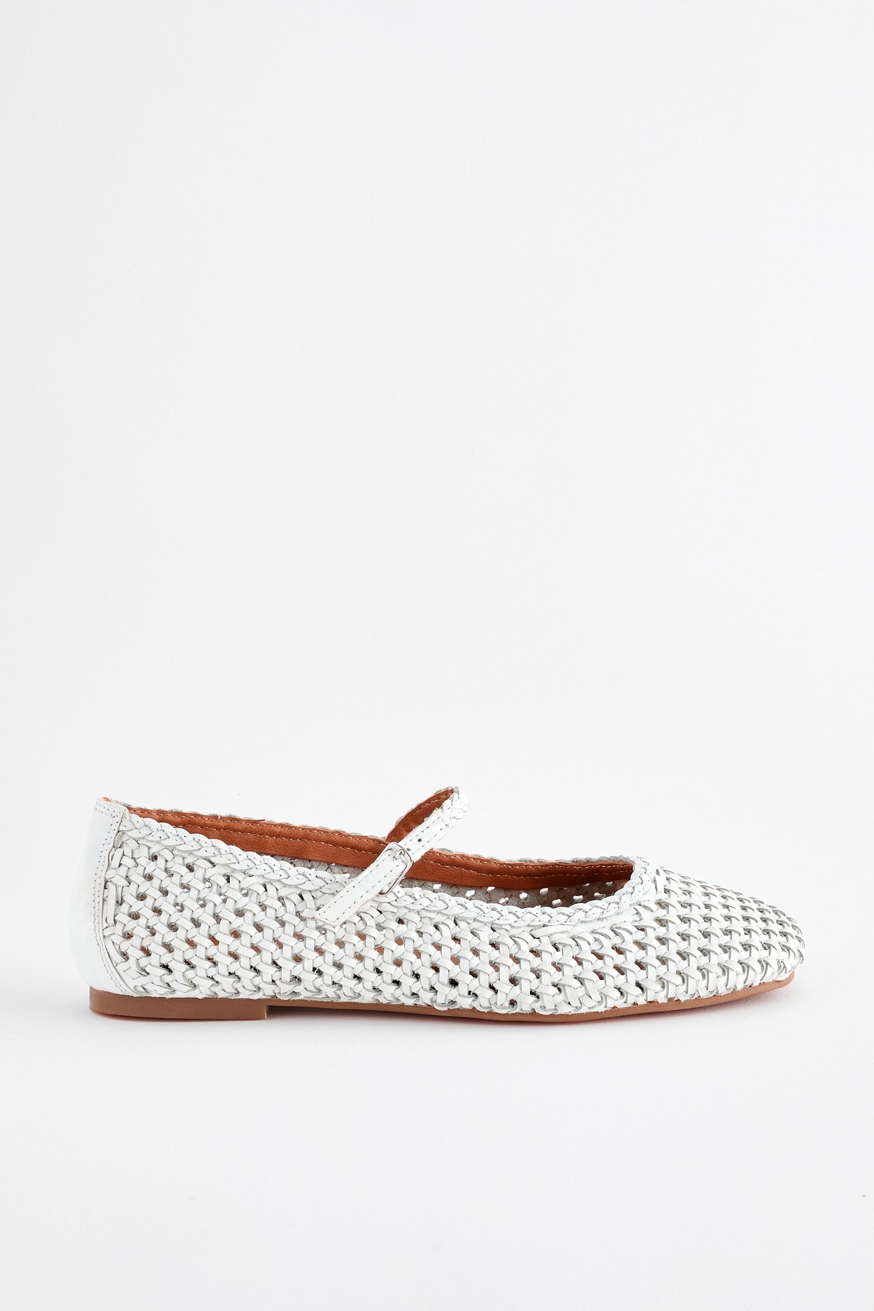 Next Forever Comfort® Mary-Janes aus Leder, Flechtoptik Mary-Jane-Schuhe (1-tlg)