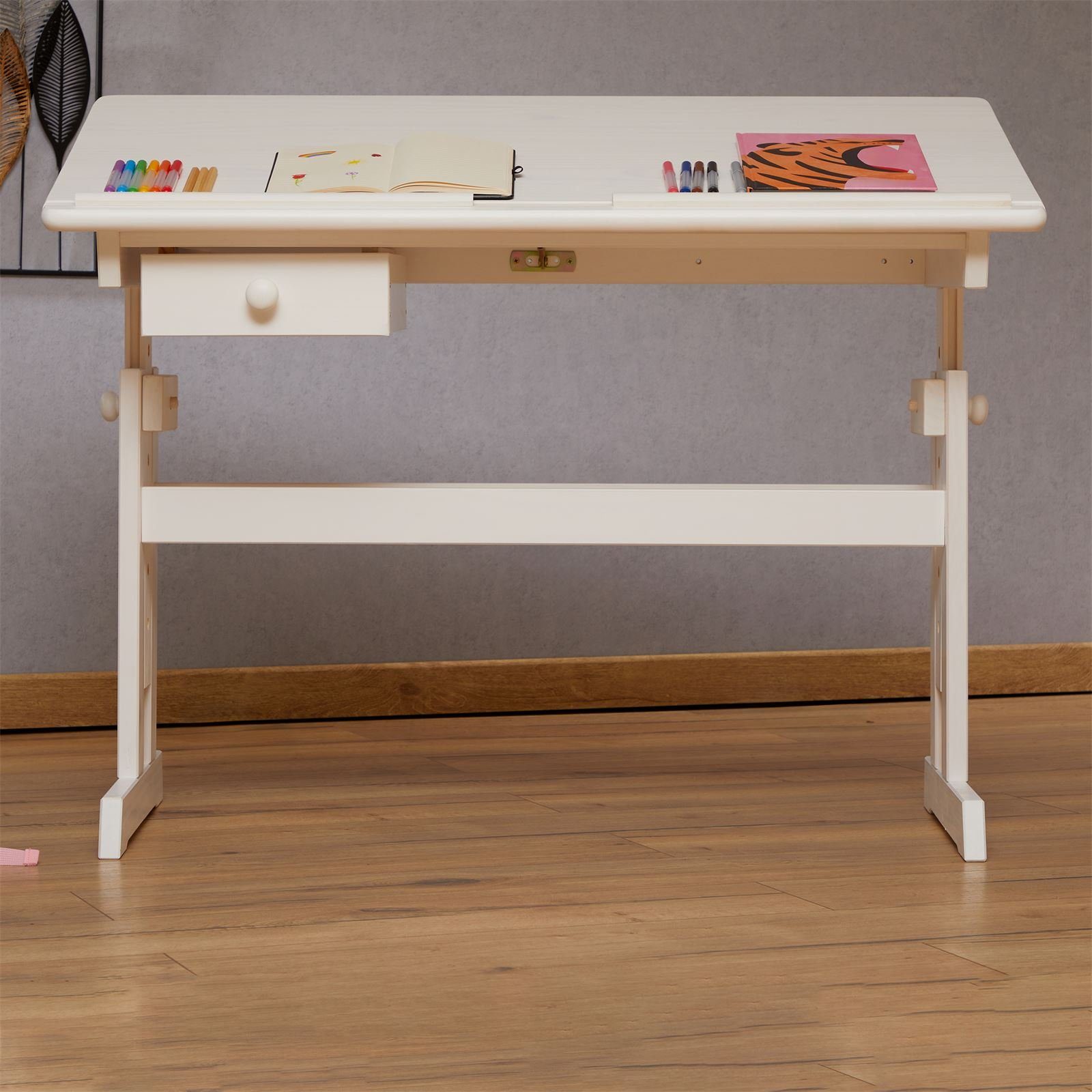 IDIMEX Kinderschreibtisch FLEXI, Kinderzimmer Lerntisch höhenverstellbar au günstig online kaufen