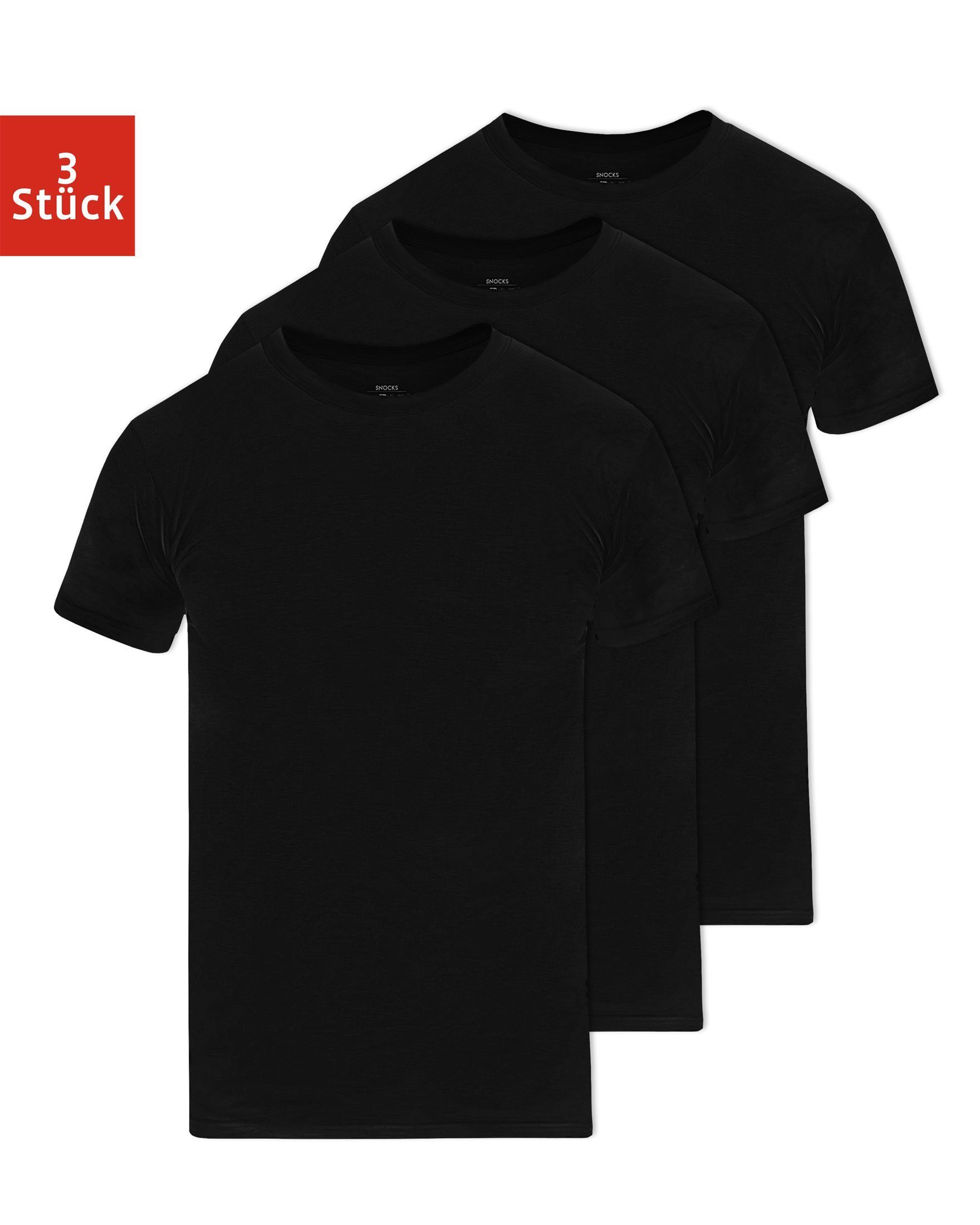 Unterziehshirt Rundhals T-Shirt Unterhemden Herren