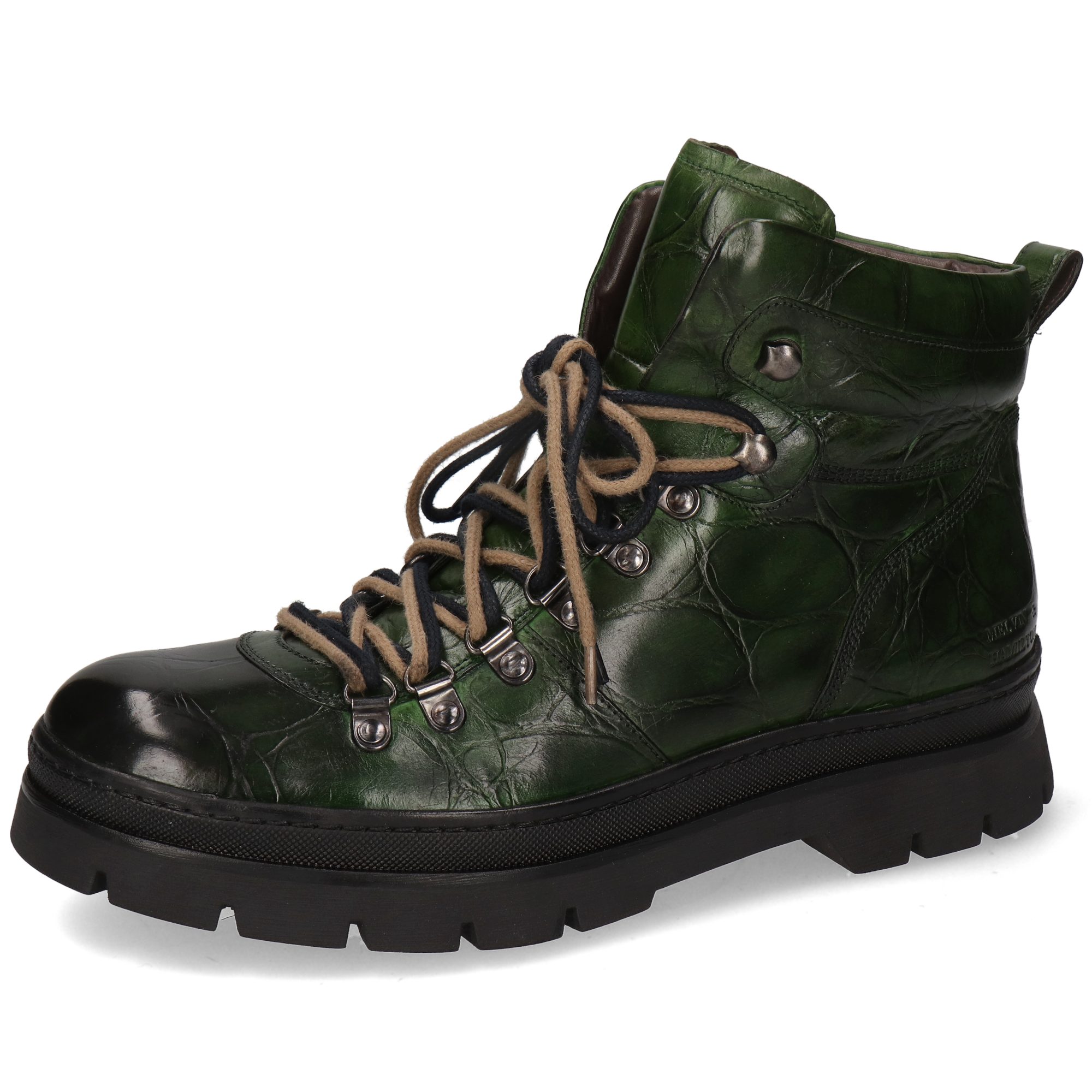 Melvin & Hamilton Jaden 5 Leder-Schnürstiefeletten für Herren Stiefelette Flache Absätze, Echtes Leder, Vegetabile Gerbung