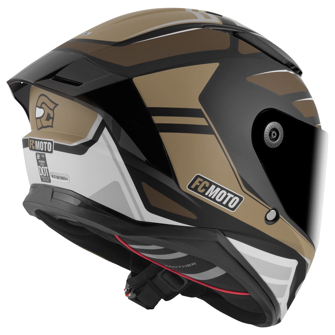 FC-Moto Motorradhelm FF130SV Cavion Helm, Vorbereitet Für Pinlockscheibe,herausnehmbares Innenfutter,integr