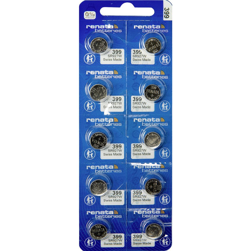 Renata Renata Knopfzelle 399 1.55 V 10 St. 53 mAh Silberoxid 399 MP CE RENATA Knopfzelle