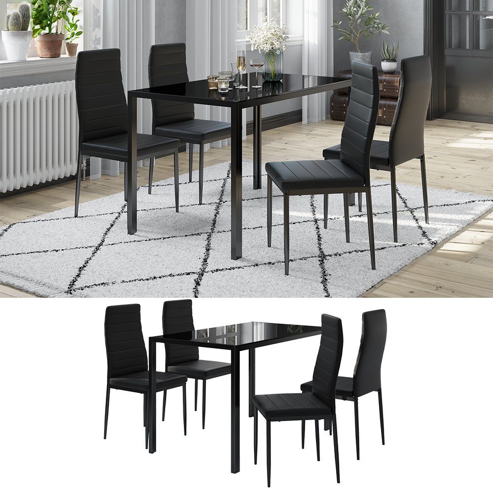 Vicco Essgruppe Grand, Schwarz, 120 x günstig online kaufen