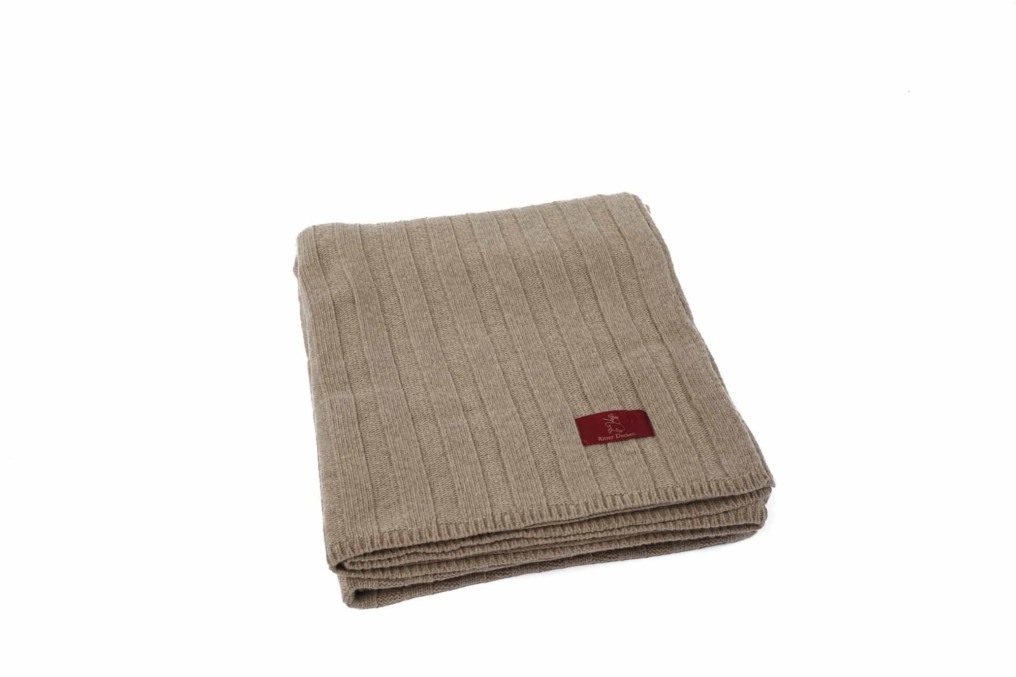 Wohndecke Estoril Strickdecke aus Schurwolle, Ritter Decken