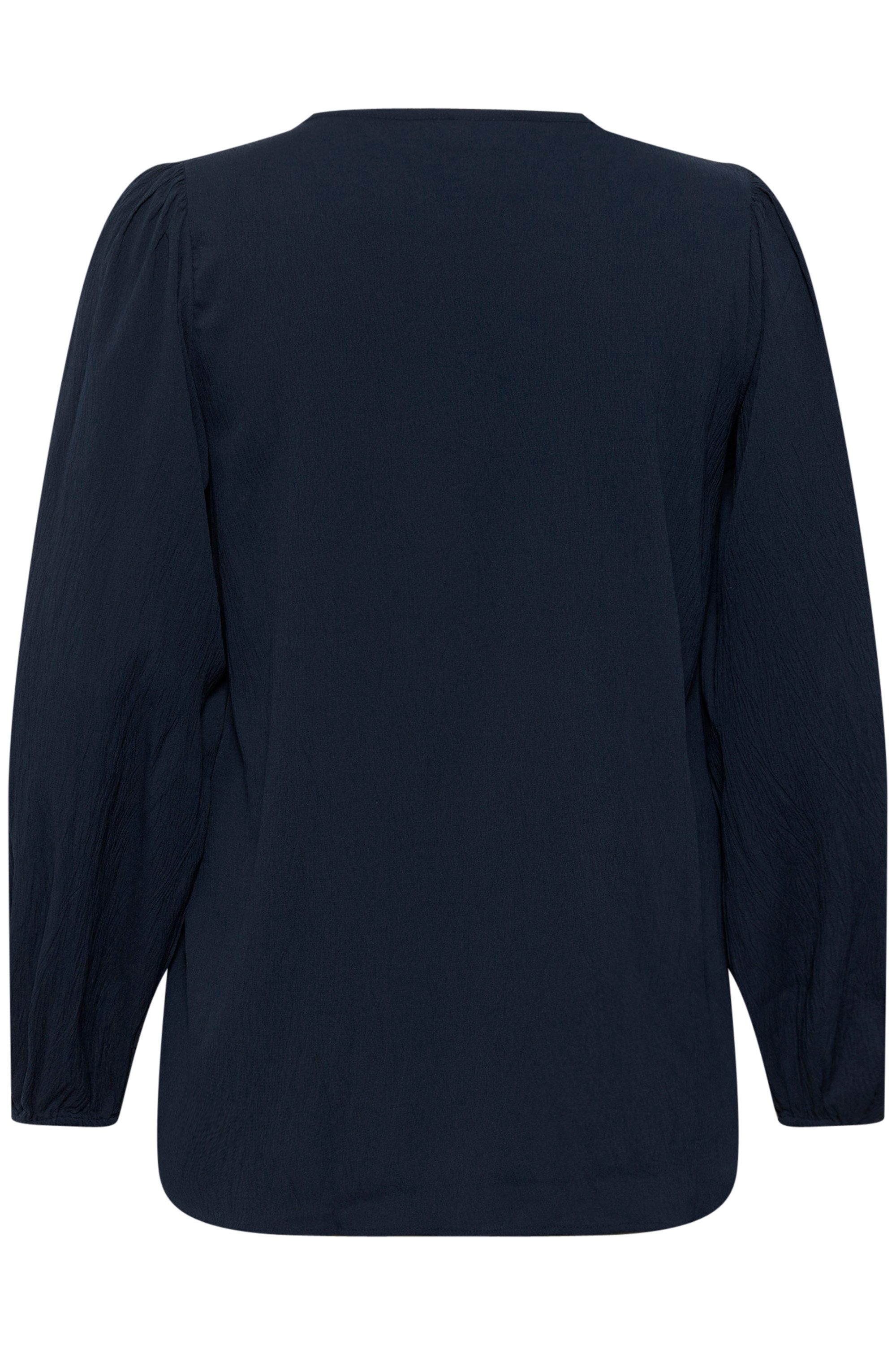 KAFFE Curve Langarmbluse Langarm-Bluse KClunda Große günstig online kaufen
