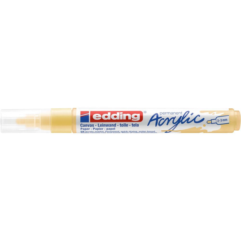 edding Marker, Strichbreite 2-3 mm Pastell-Gelb