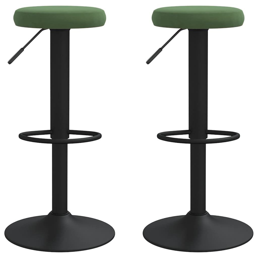 vidaXL Barhocker Barhocker 2 Stk. Dunkelgrün günstig online kaufen