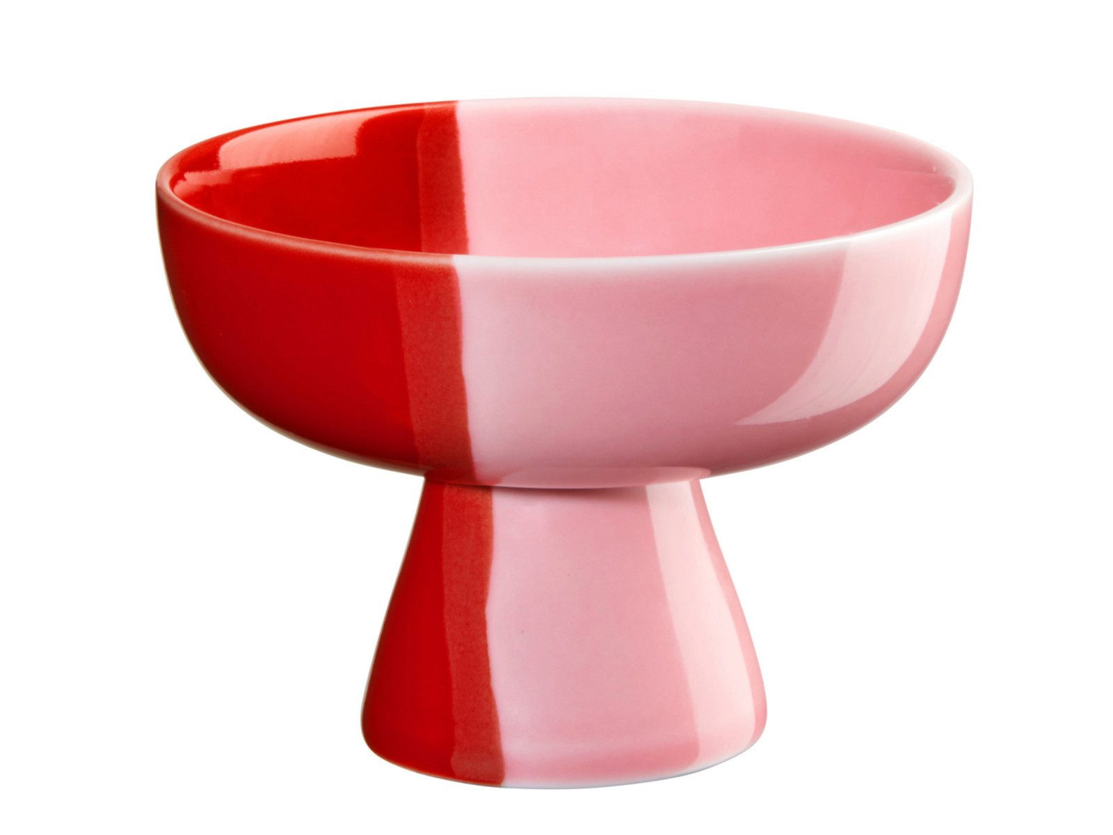 ASA SELECTION Schale joy Schale auf Fuß strawberry smoothie 11cm, Porzellan, (Schalen)