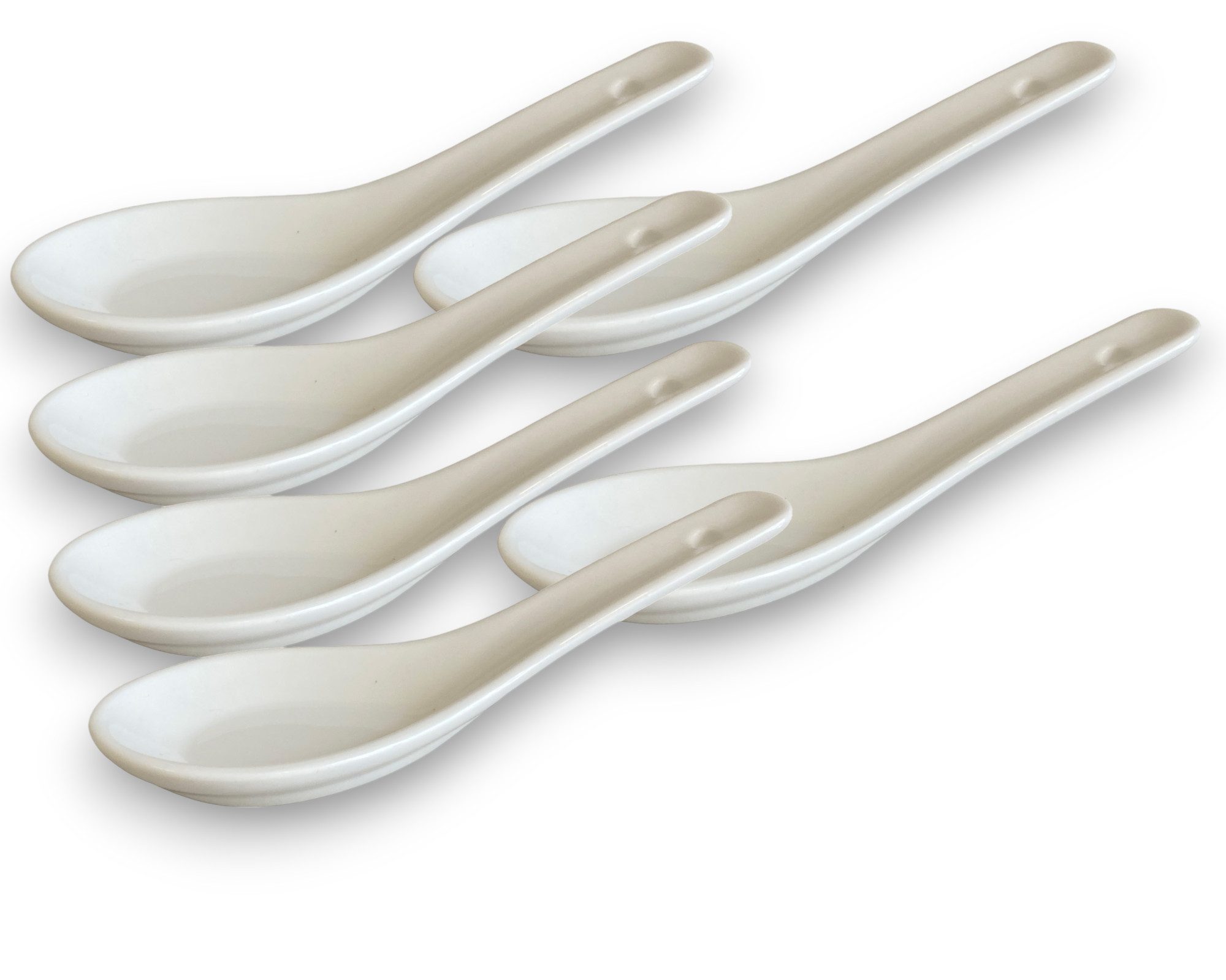 6er Set Löffel weiß