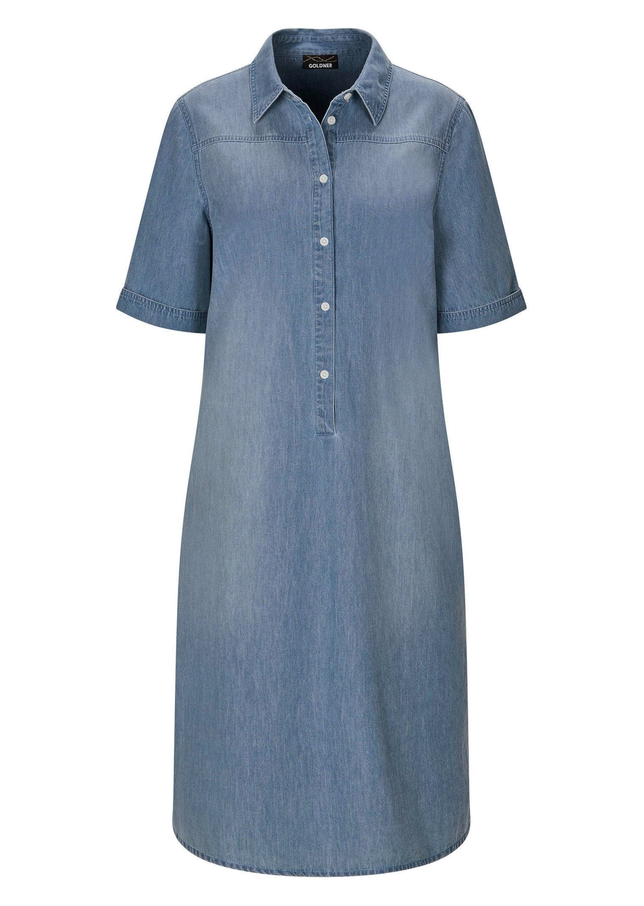 Sommerkleid Baumwollkleid mit heller Waschung