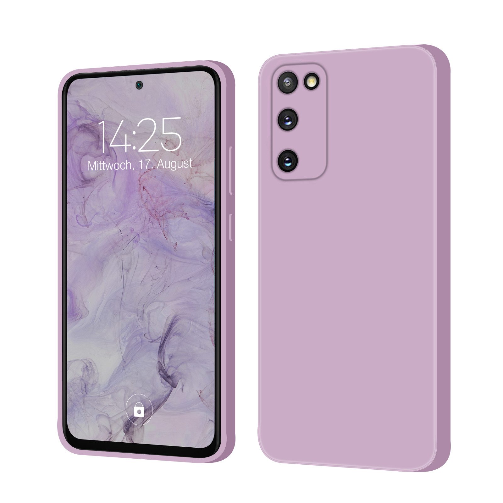 Tec-Expert Handyhülle SoftGrip Cover Hülle für Samsung Galaxy S20 FE, Handy Case Bumper integrierter Kameraschutz flexibel
