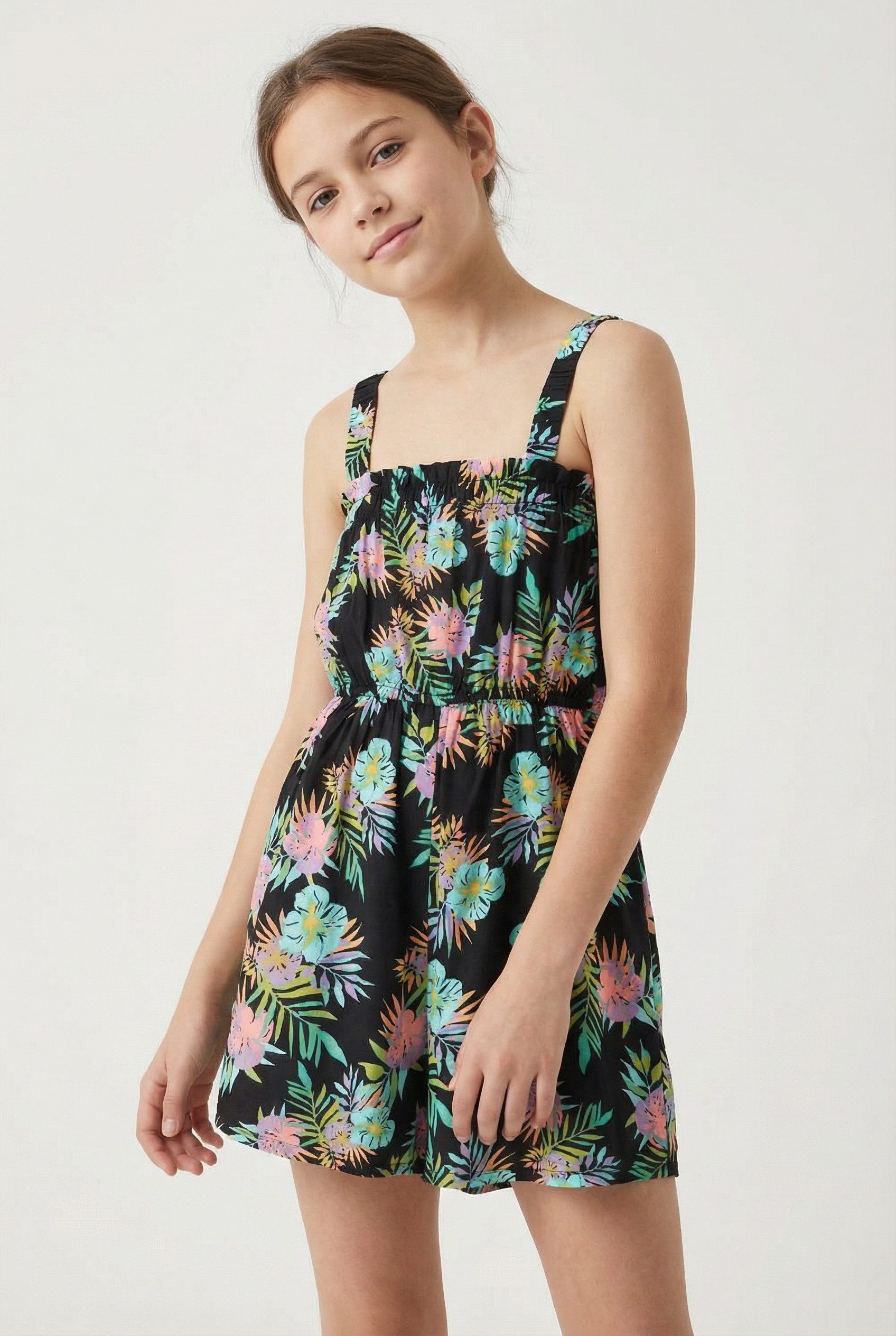 Roxy Jumpsuit PLAYA BABY PRINTED für Kinder und Jugendliche, aus Viskose, bequeme Passform