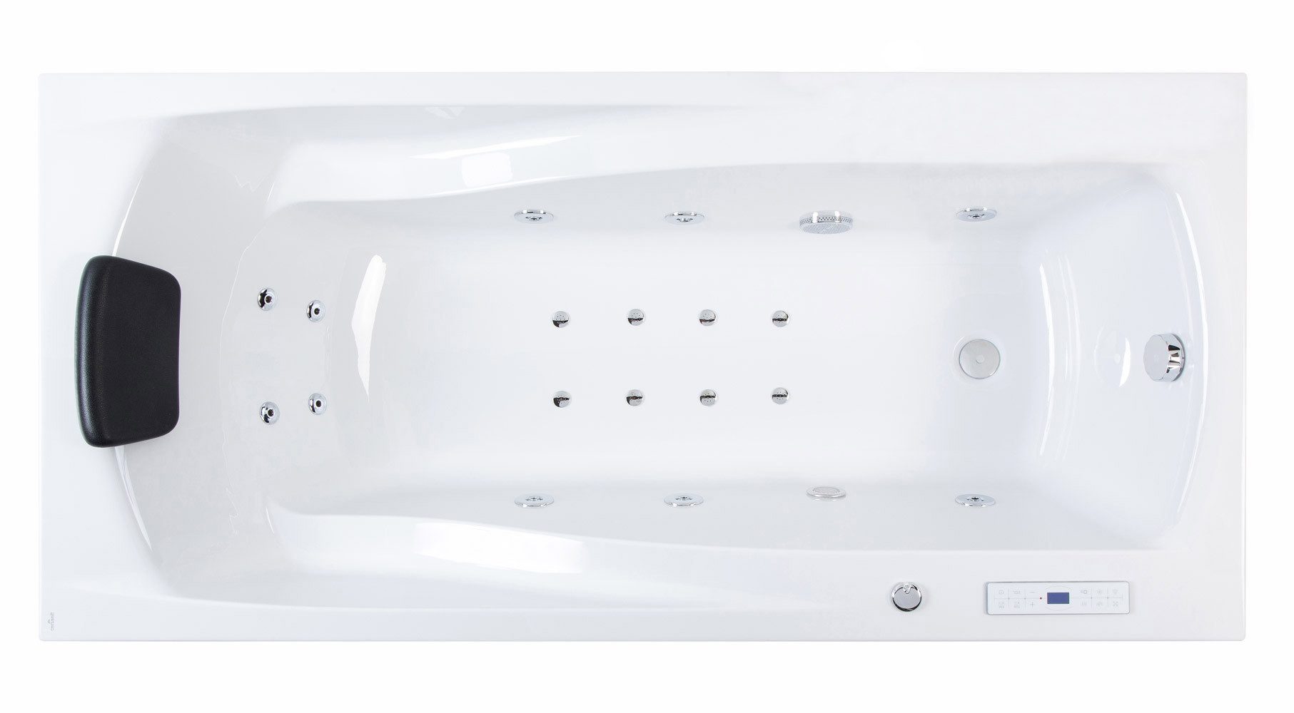 Magnolia Home Whirlpool Whirlpool Centauri 180x85 links Made in Germany 18 Düsen Befüllung Übe