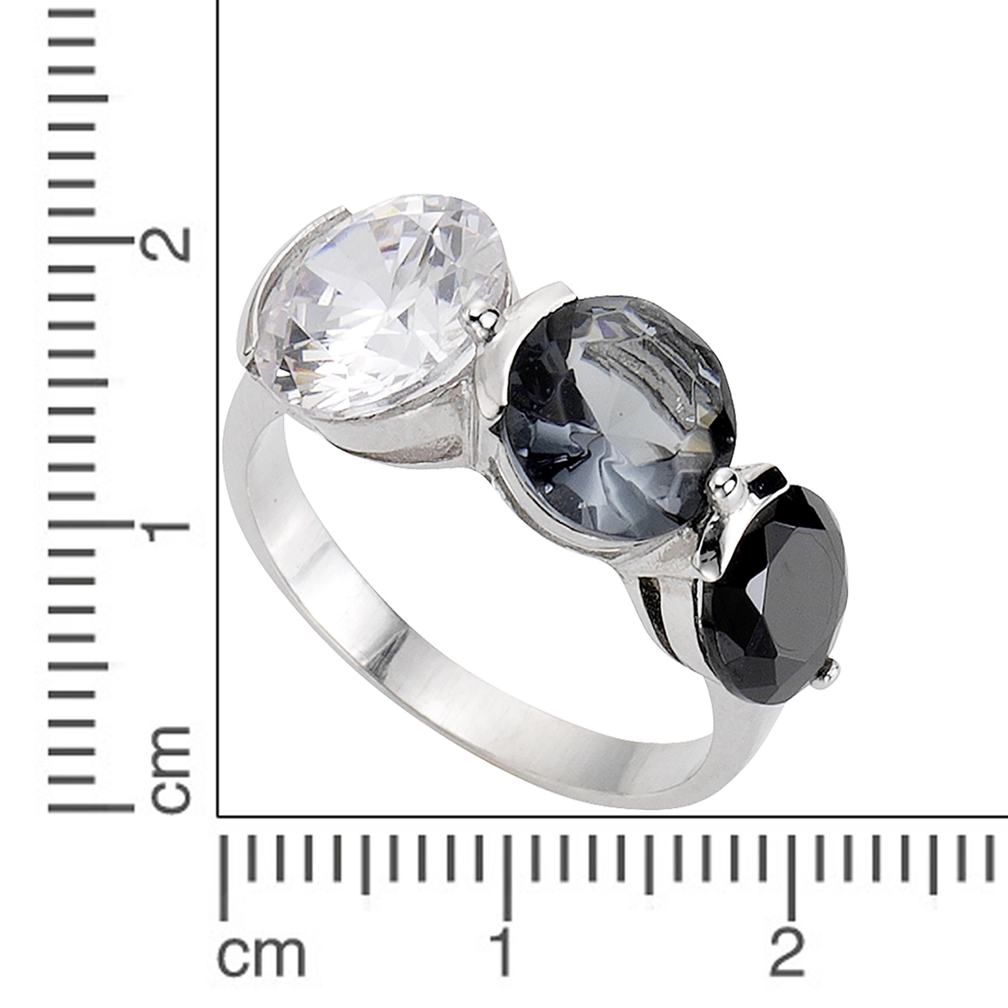 Zeeme Fingerring 925 Sterling Silber Zirkonia mehrfarbig günstig online kaufen