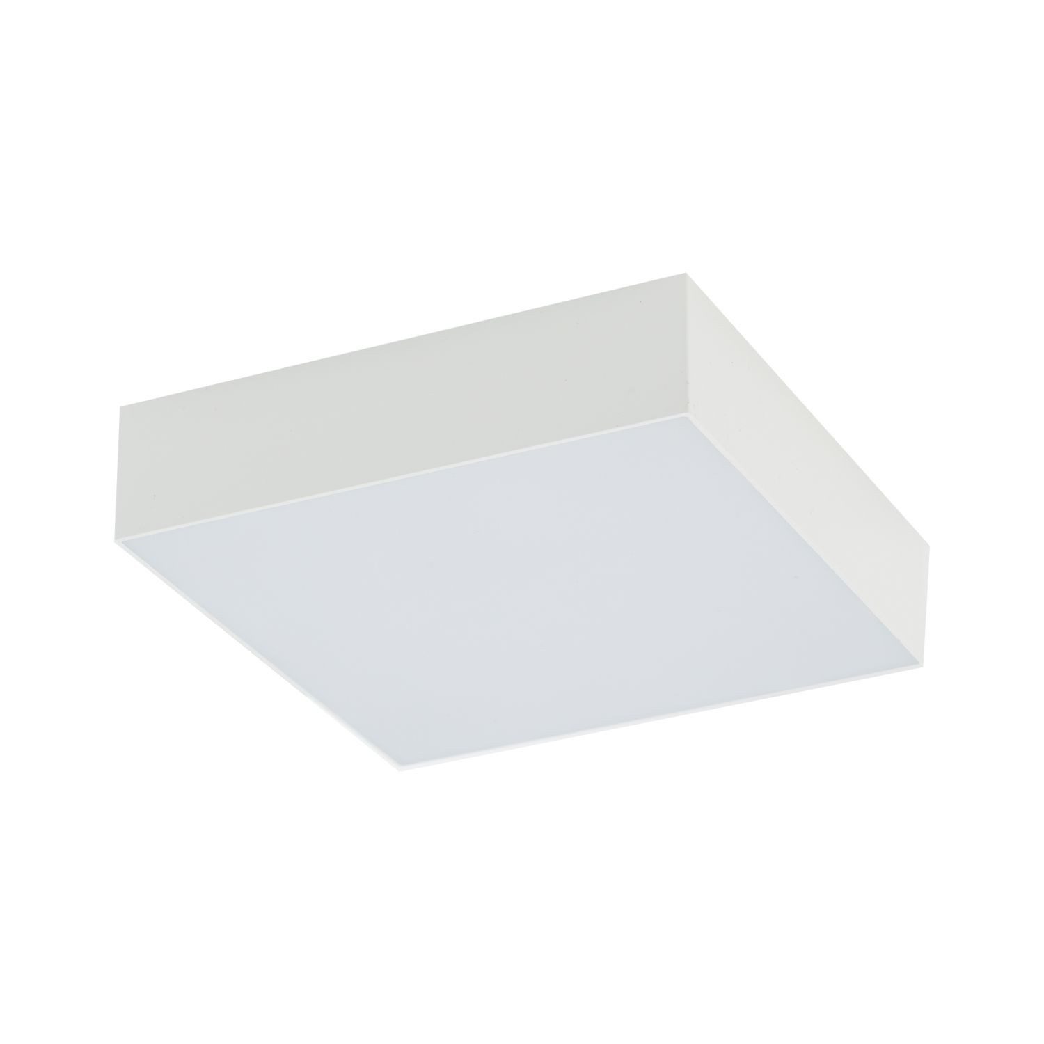 Licht-Erlebnisse Deckenleuchte MODRA, LED, Neutralweiß, LED 16 cm breit Weiß quadratisch neutralweißes Licht 4000 K 2100 lm