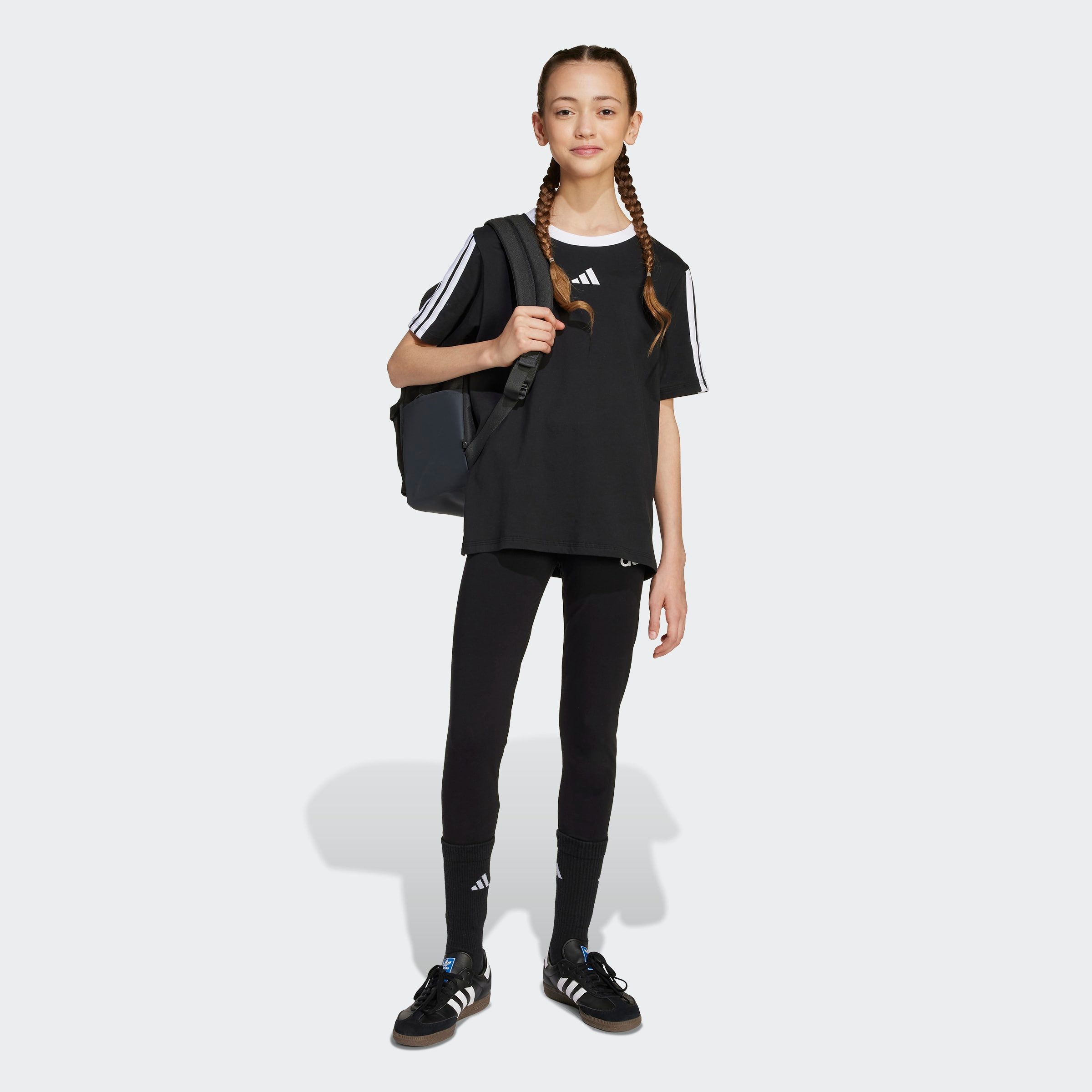 adidas Sportswear T-Shirt ESSENTIALS KIDS für Kinder, mit Rundhalsausschnitt, ohne Verschluss, aus Baumwolle