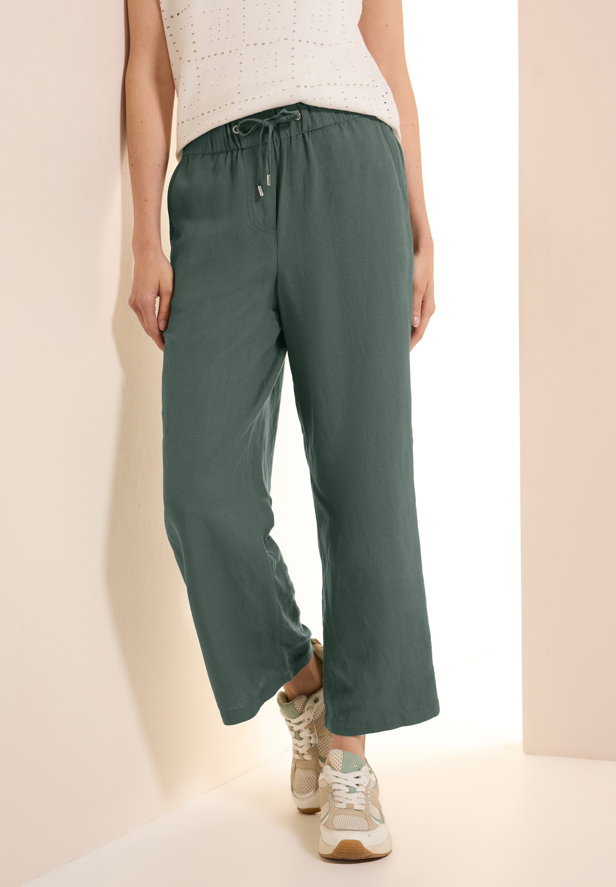CECIL Leinenhose Style Neele mit Kordelzug günstig online kaufen