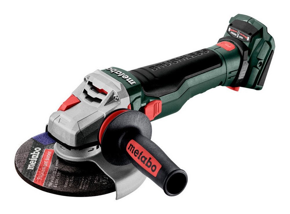 metabo Akku-Winkelschleifer WB 18 LTX BL 15-150 Quick, max. 10000 U/min, Ohne Akku in metaBox 165 L