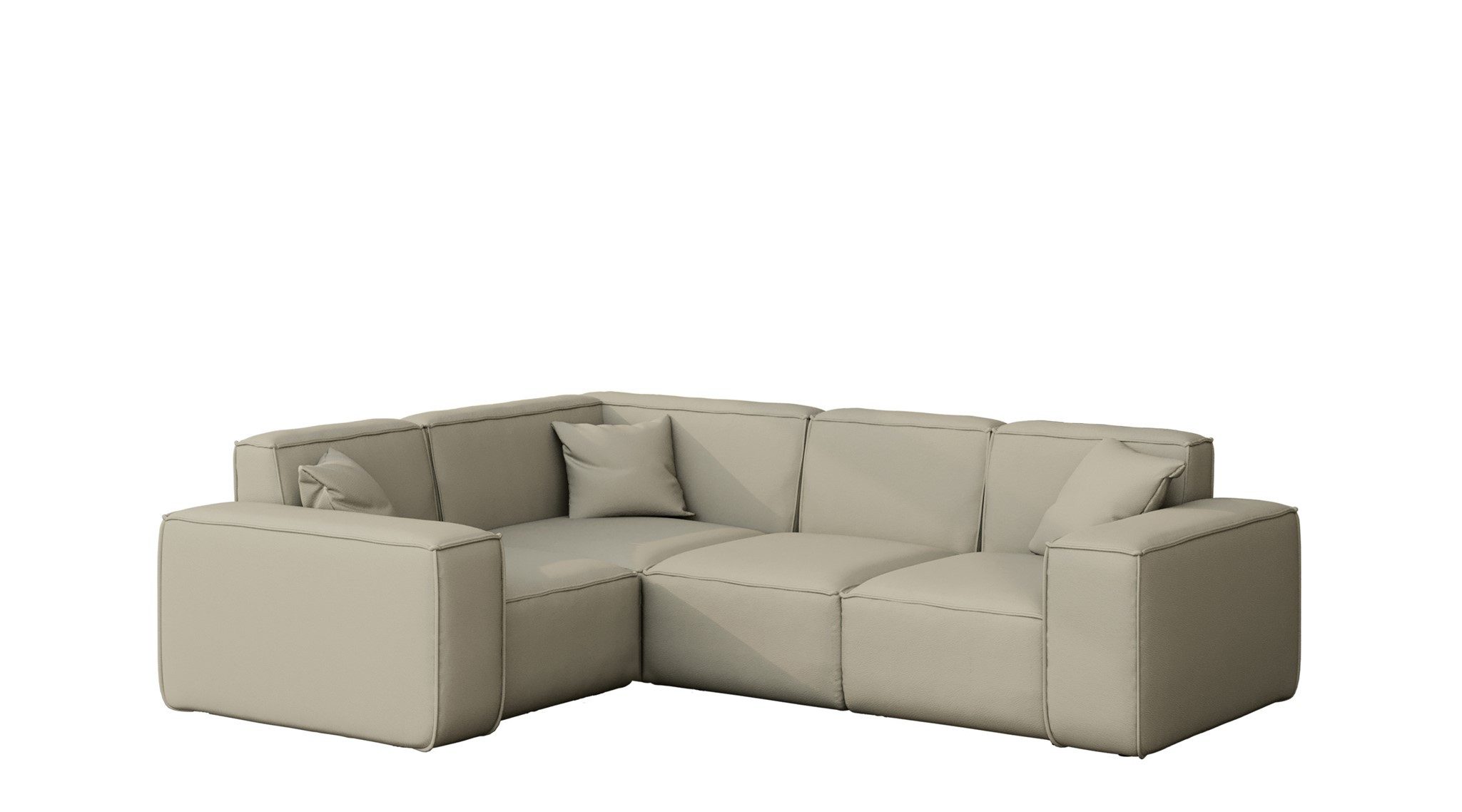 Fun Möbel Loungesofa Gartenmöbel Garten Ecksofa SUMMER, Kurzer Schenkel rechts oder links wählbar, Pflegeleichter und wetterfester Bezug