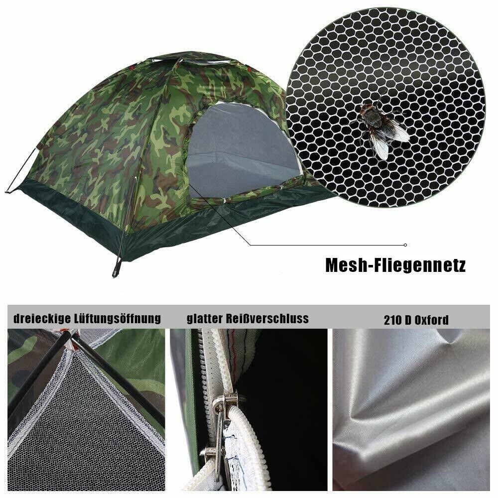 Youyijia Wurfzelt Wurfzelte Camping Kuppelzelt Wasserdichtes Camouflage Wanderzelt