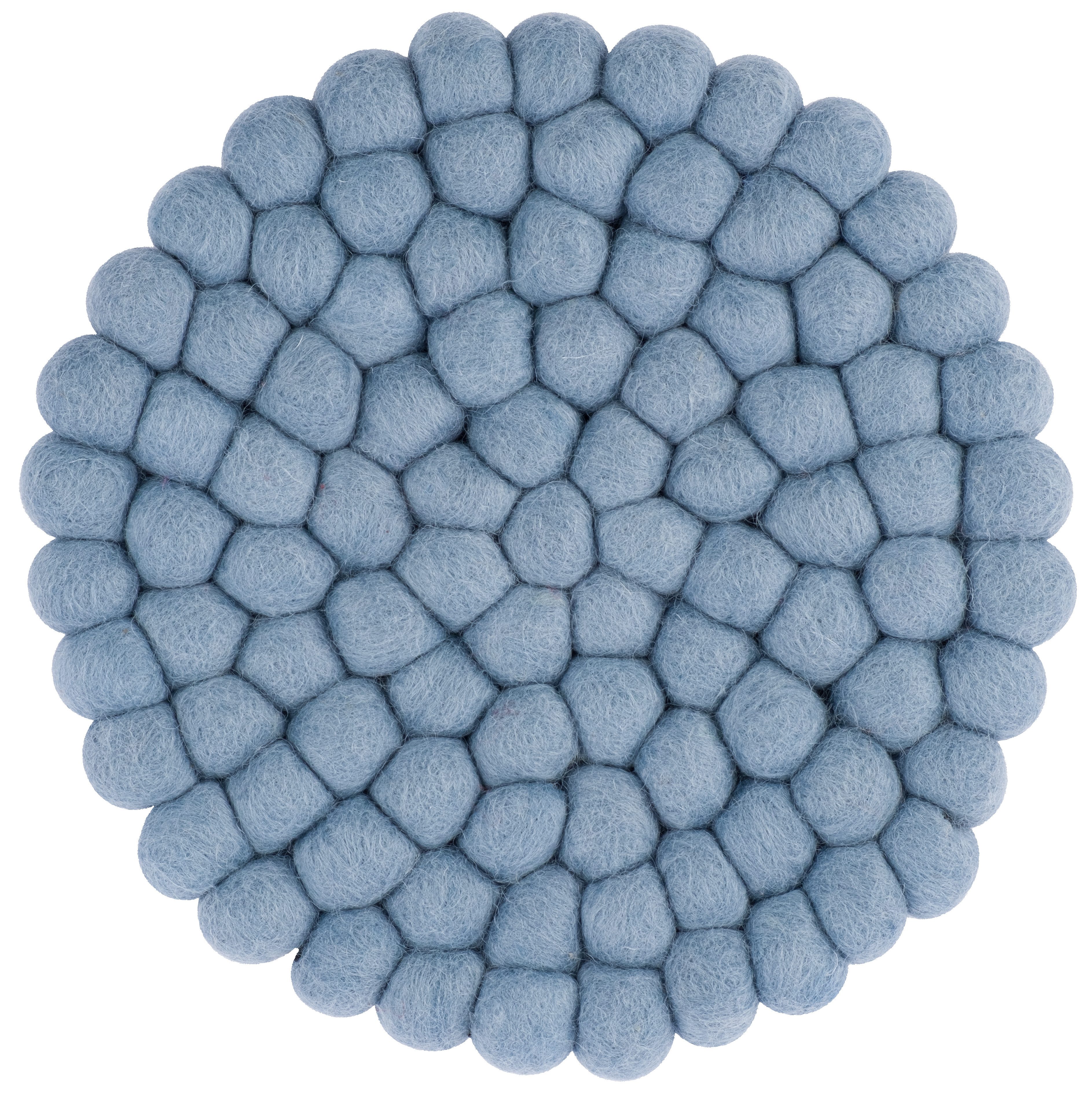 myfelt Подставка Filzkugel Подставка ⌀ 20 cm, Zubehör für Pfannen, Töpfe, Küchentisch, Auflaufformen, 100 % reine Schurwolle, hitzebeständig