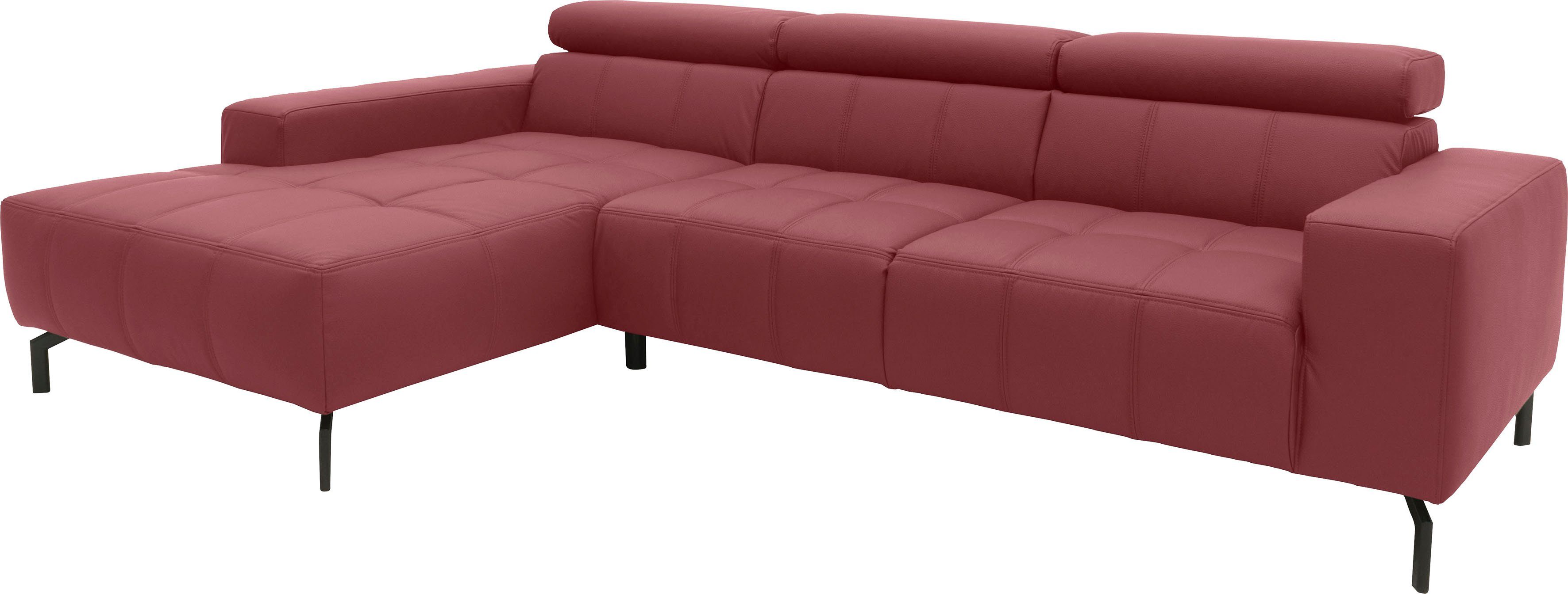 DOMO collection Ecksofa "Cunelli tolle Sitznähte als Designelement, fester günstig online kaufen
