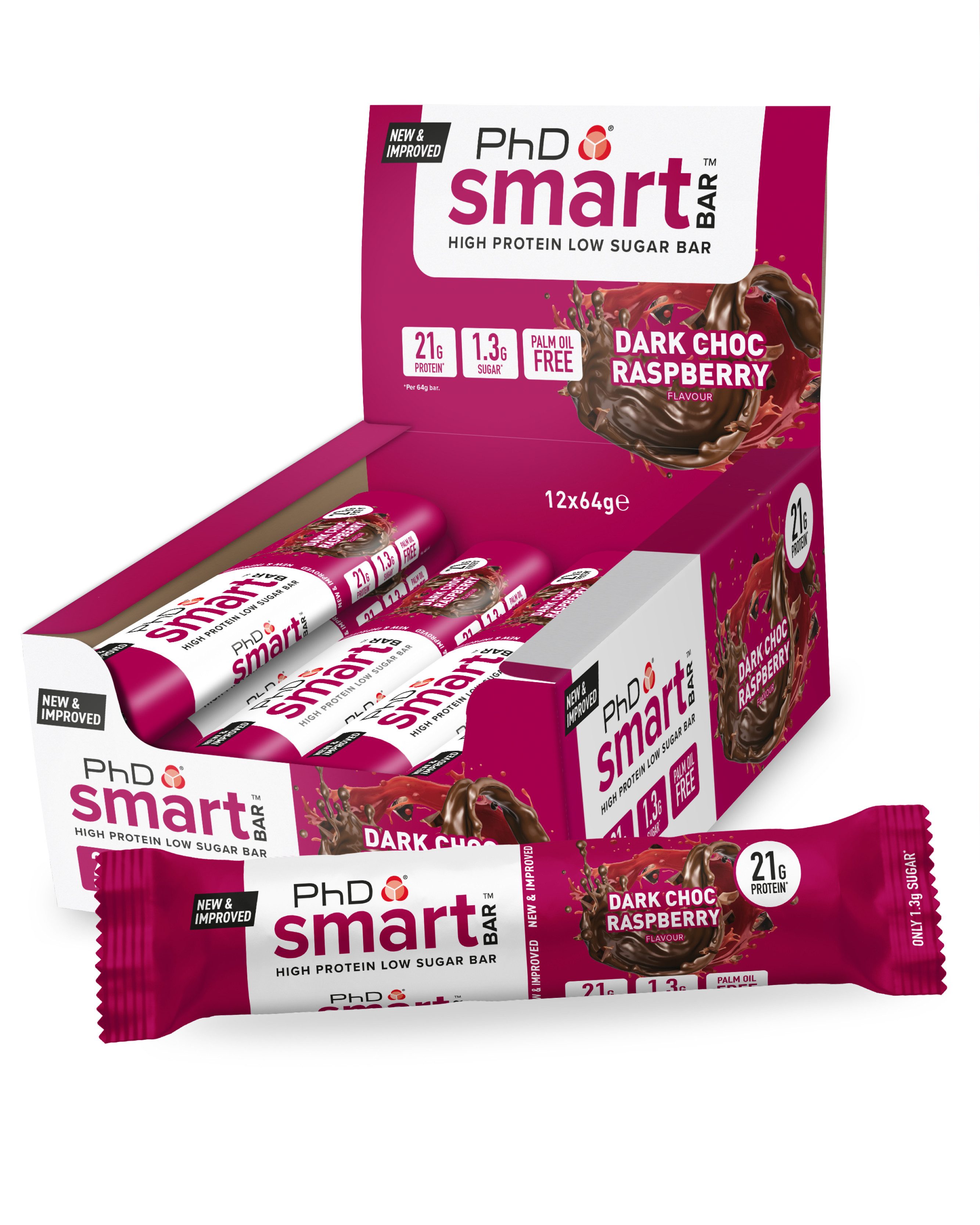 Science in Sport PhD Nutrition Smart Bar Protein Riegel, 64 g