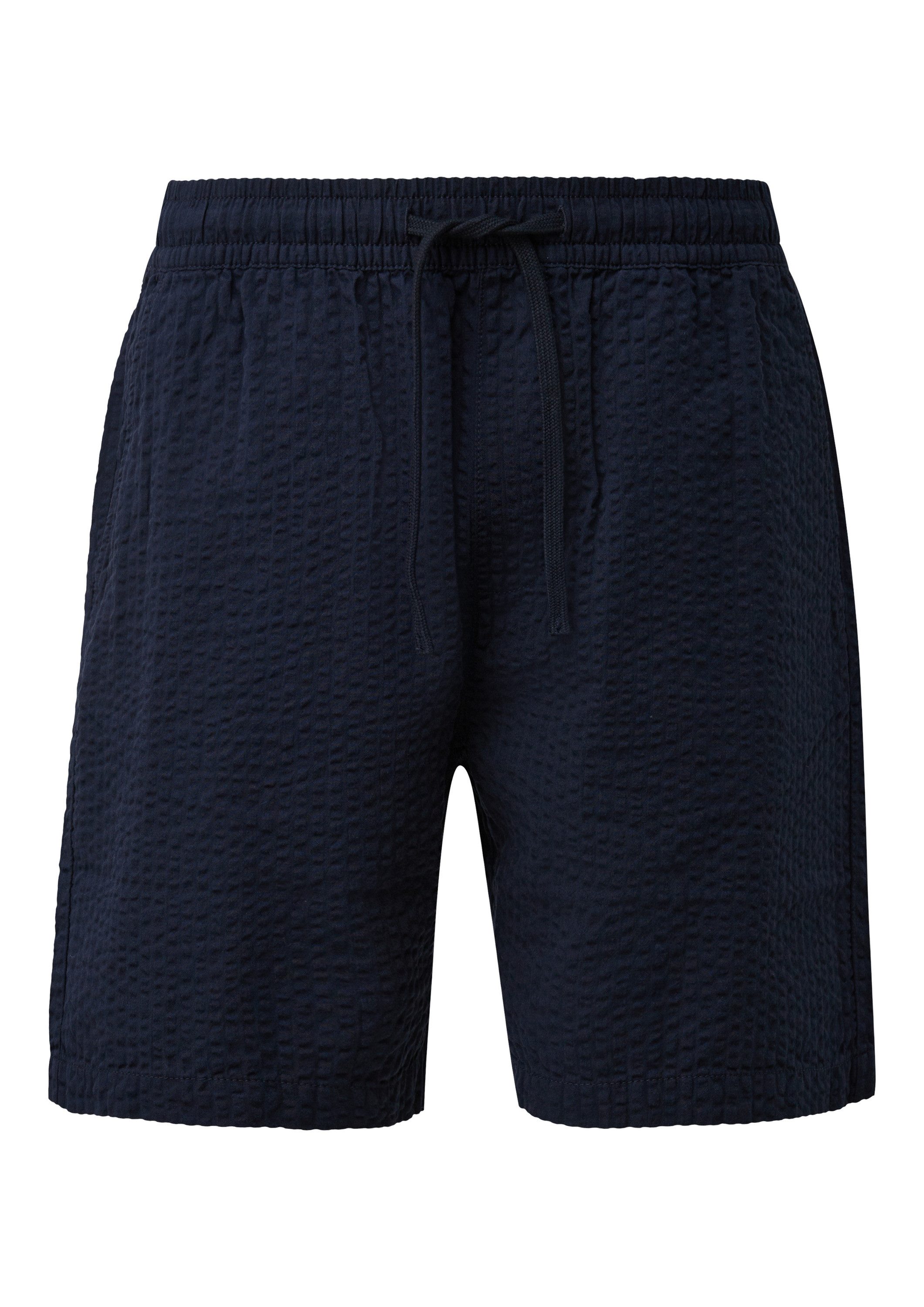 QS Shorts Bermuda Shorts aus Seersucker