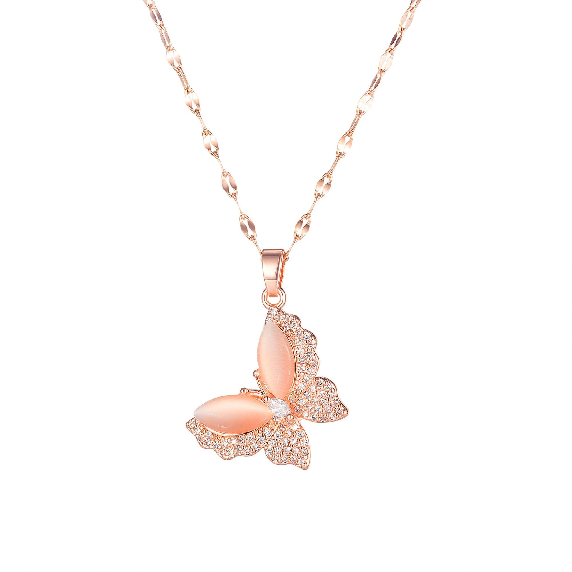 COLLEZIONE ALESSANDRO Kette mit Anhänger "Schmetterling" 3D Optik günstig online kaufen