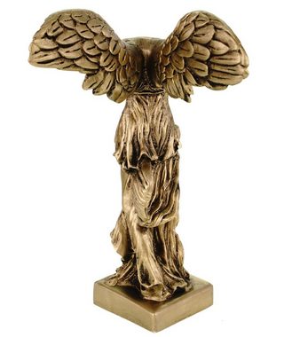 Kremers Schatzkiste Dekofigur Alabaster Nike Siegesgöttin von Samothrake Figur Skulptur 20 cm gold