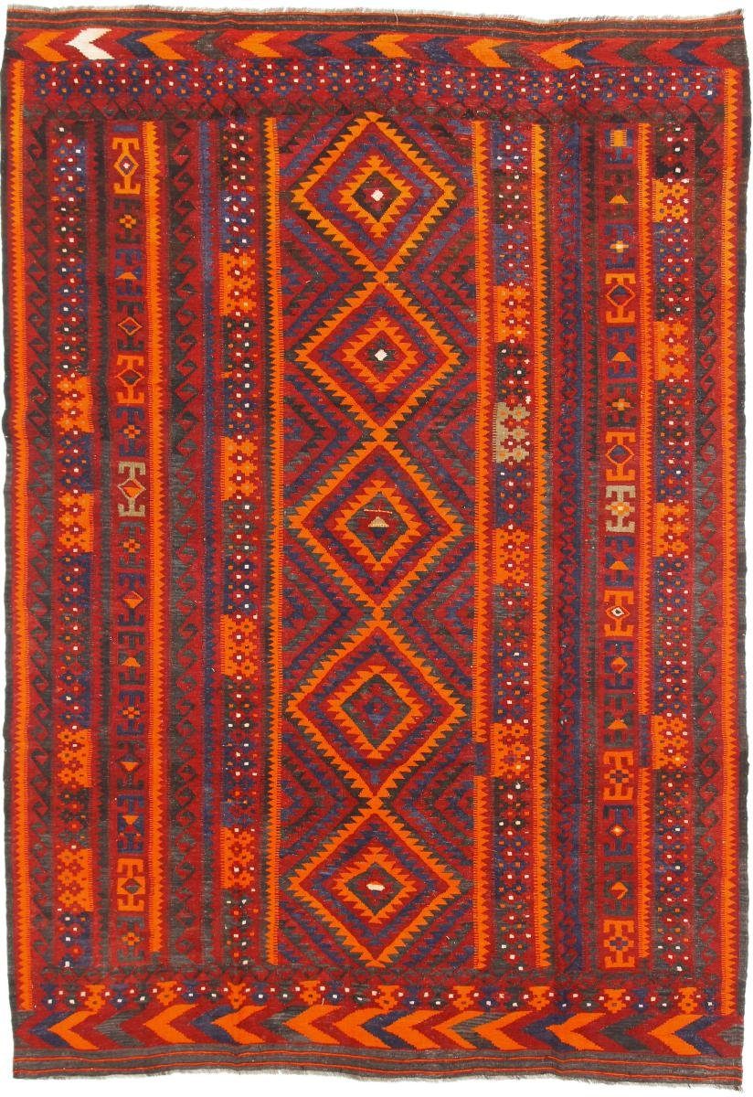 Orientteppich Kelim Afghan Antik 258x372 Handgewebter Orientteppich, Nain Trading, rechteckig, Höhe: 3 mm