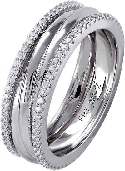 Firetti Fingerring Schmuck Geschenk Silber 925 Silberring Ring, mit Zirkonia (synth)