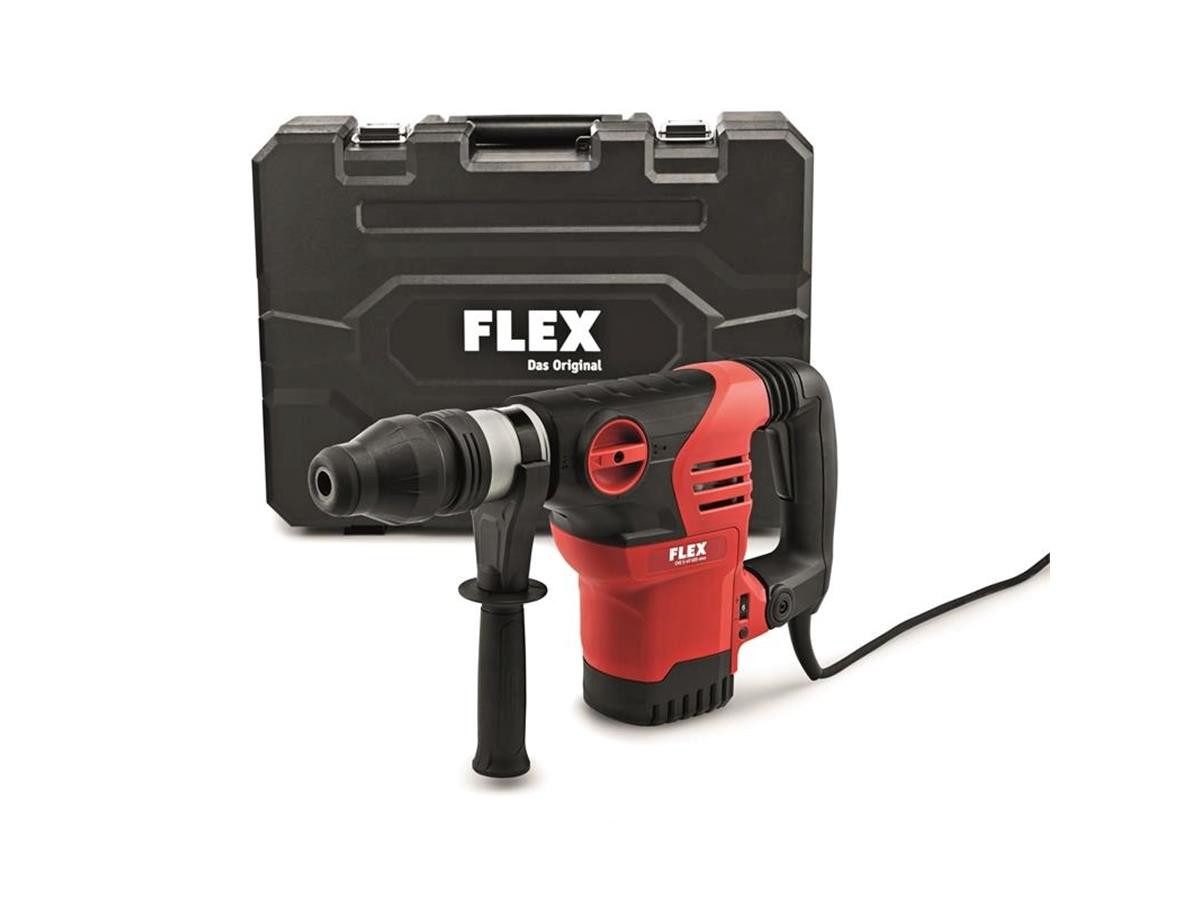 Flex Bohrhammer CHE 5-40, 230 V, max. 380 U/min, (Set, 5-tlg., Transportkoffer, Handgrif, Falchmeißel,Spitzmeißel)