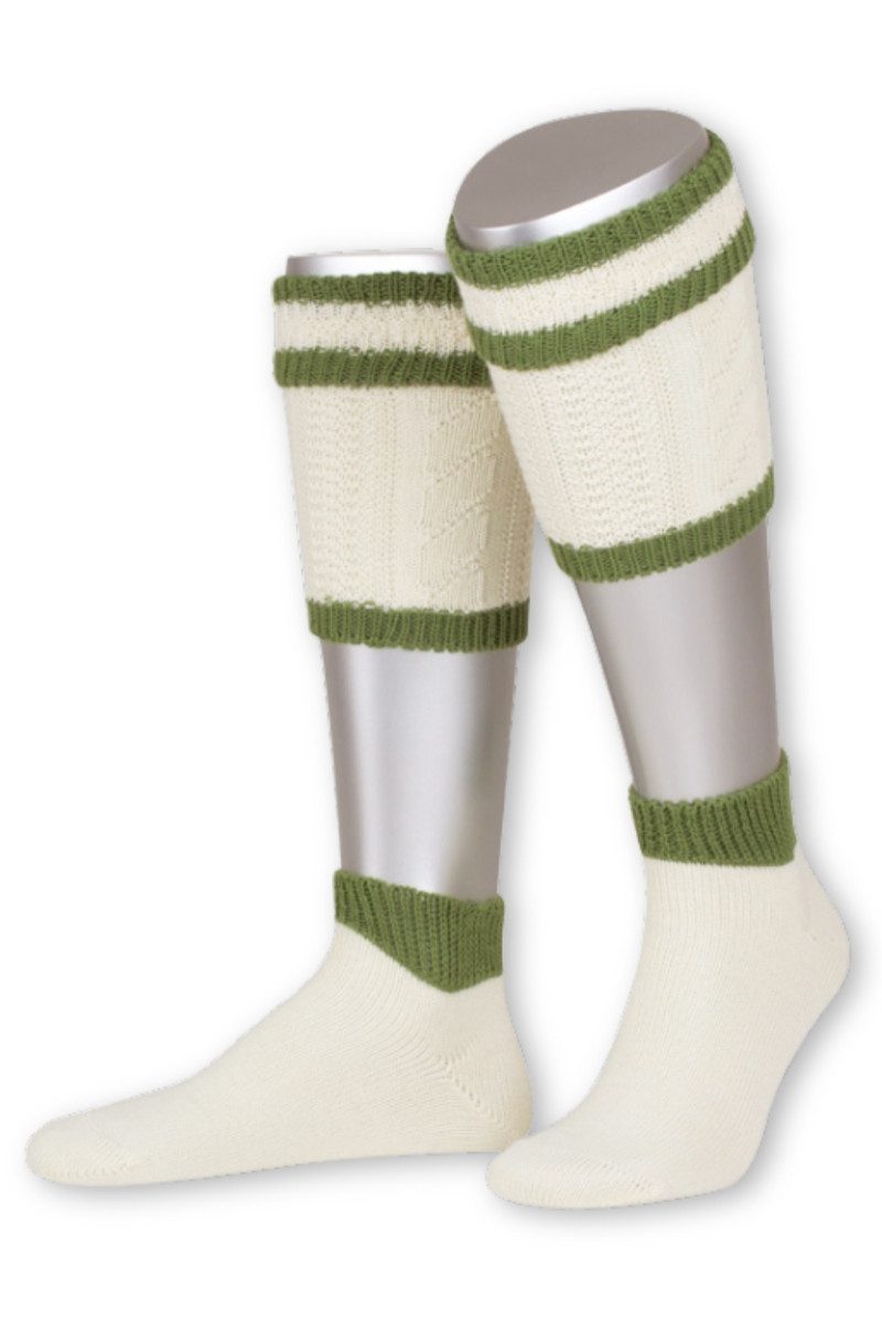 Lusana Trachtensocken Loferl - L479 - natur, mittelgrau