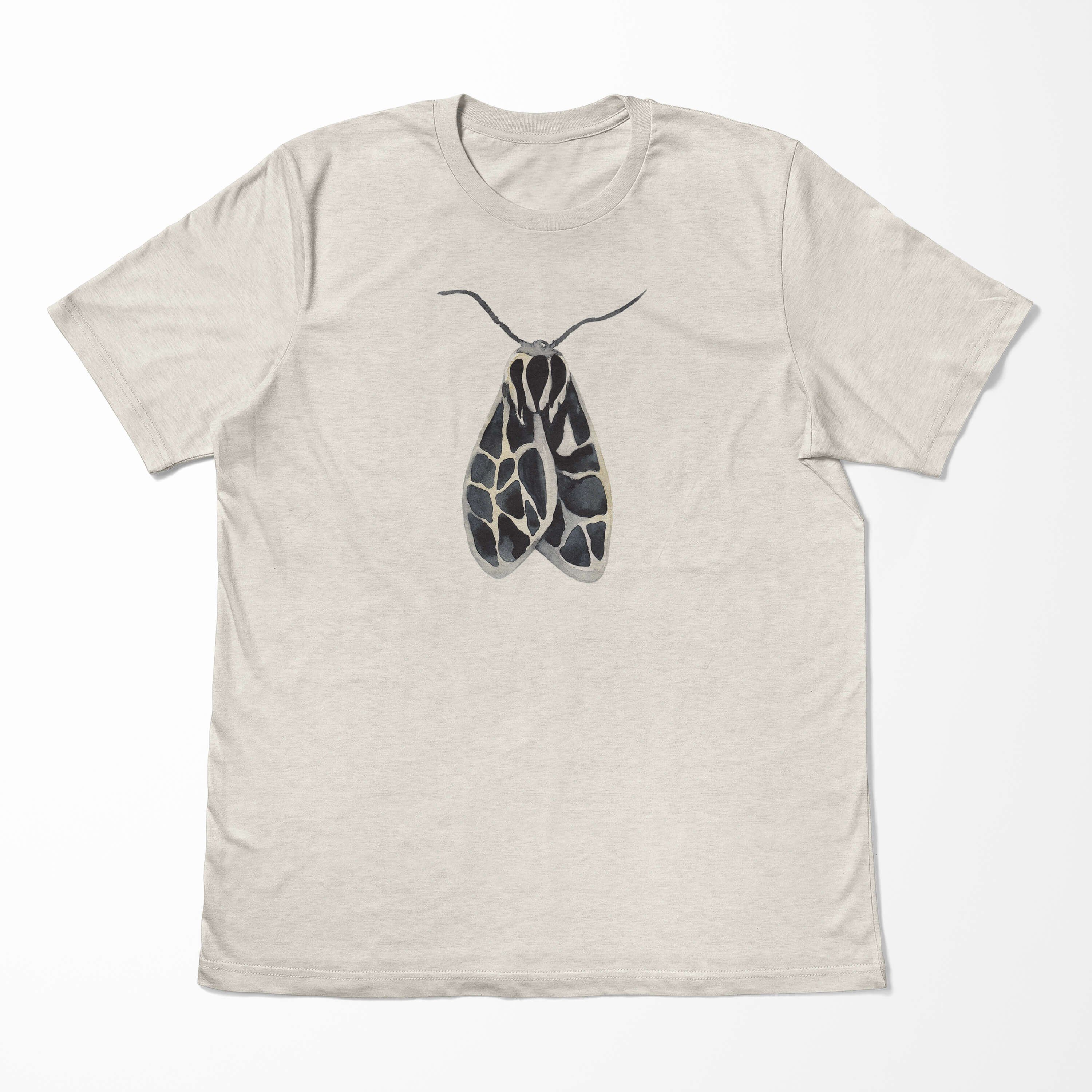 Farbe Bio-Baumwolle Herren Nachhaltig 100% Sinus Ökomode Shirt Aquarell T-Shirt T-Shirt (1-tlg) Motte Art Organic Motiv