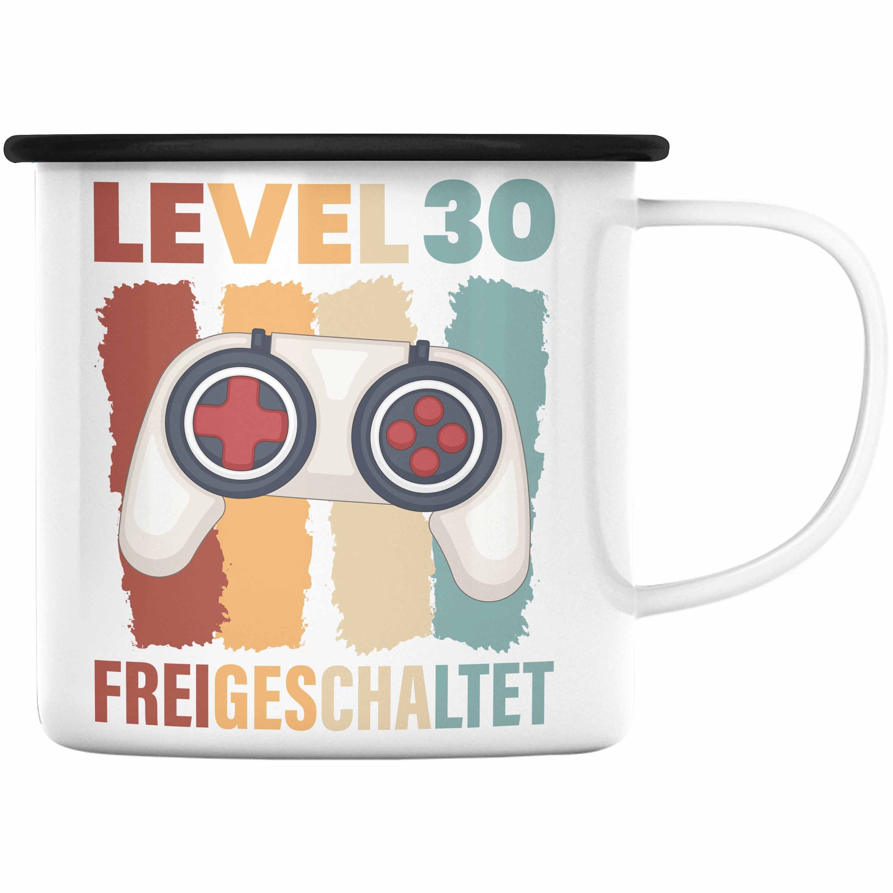 Lustig Thermotasse Emaille Mann Geschenke 30 Vater Trendation Schwarz Geburtstag Männer - 30. Mutter Geschenkidee 30er Gamer Tasse Trendation Geschenk