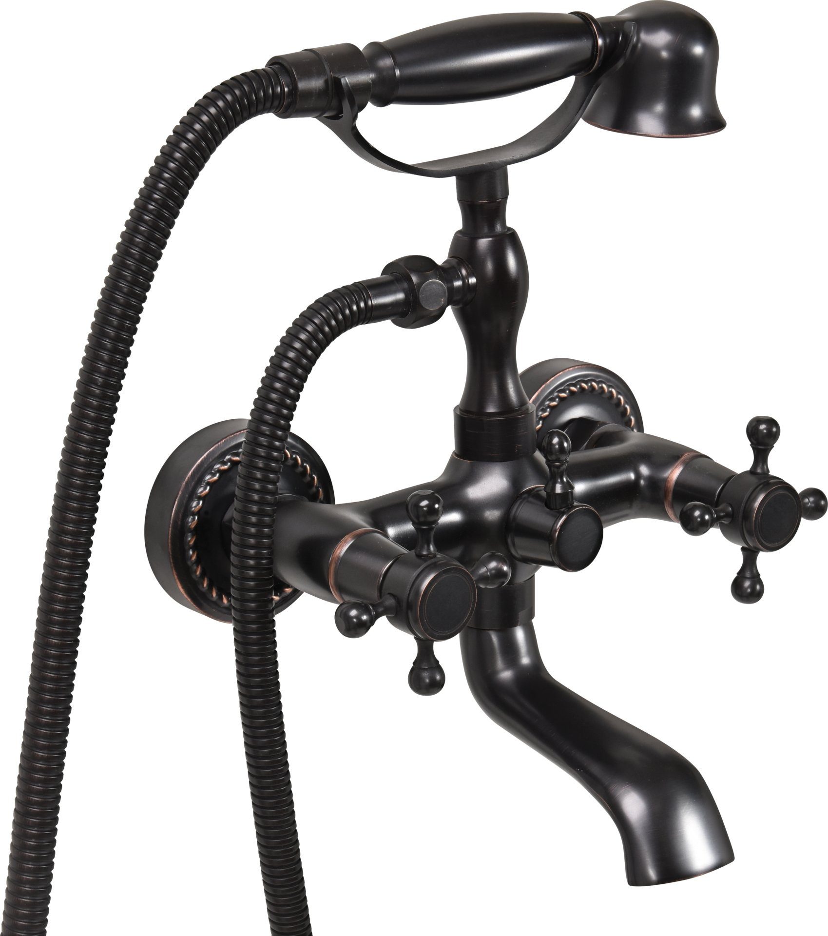 TRIZERATOP Wannenarmatur Badewannenarmatur RETRO BLACK, Duscharmatur günstig online kaufen