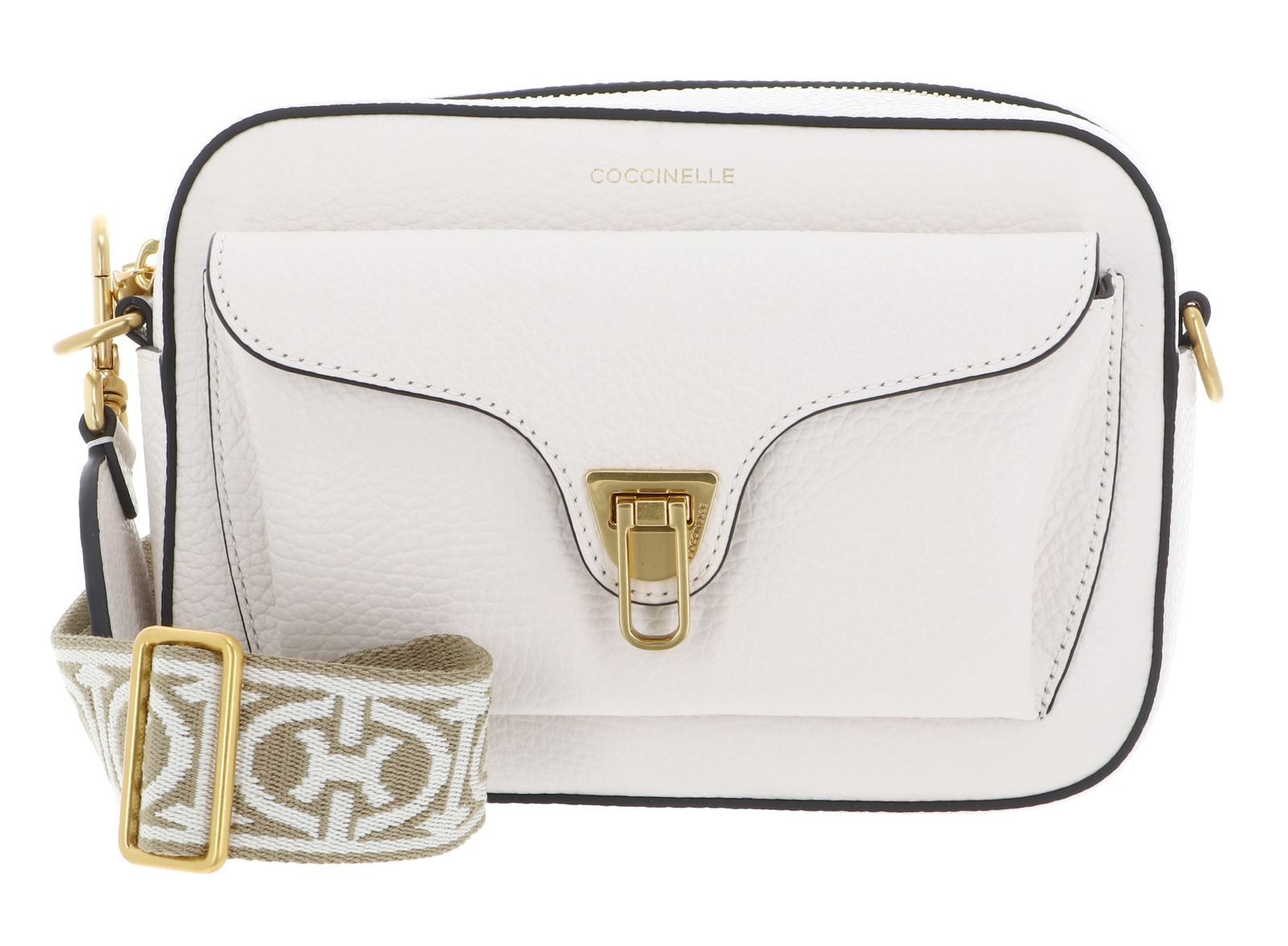COCCINELLE Umhängetasche Crossbody Bag Grained Leather, aus echtem Rindsleder