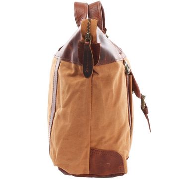 LECONI Henkeltasche Schultertasche Damentasche Canvas Leder LE0043