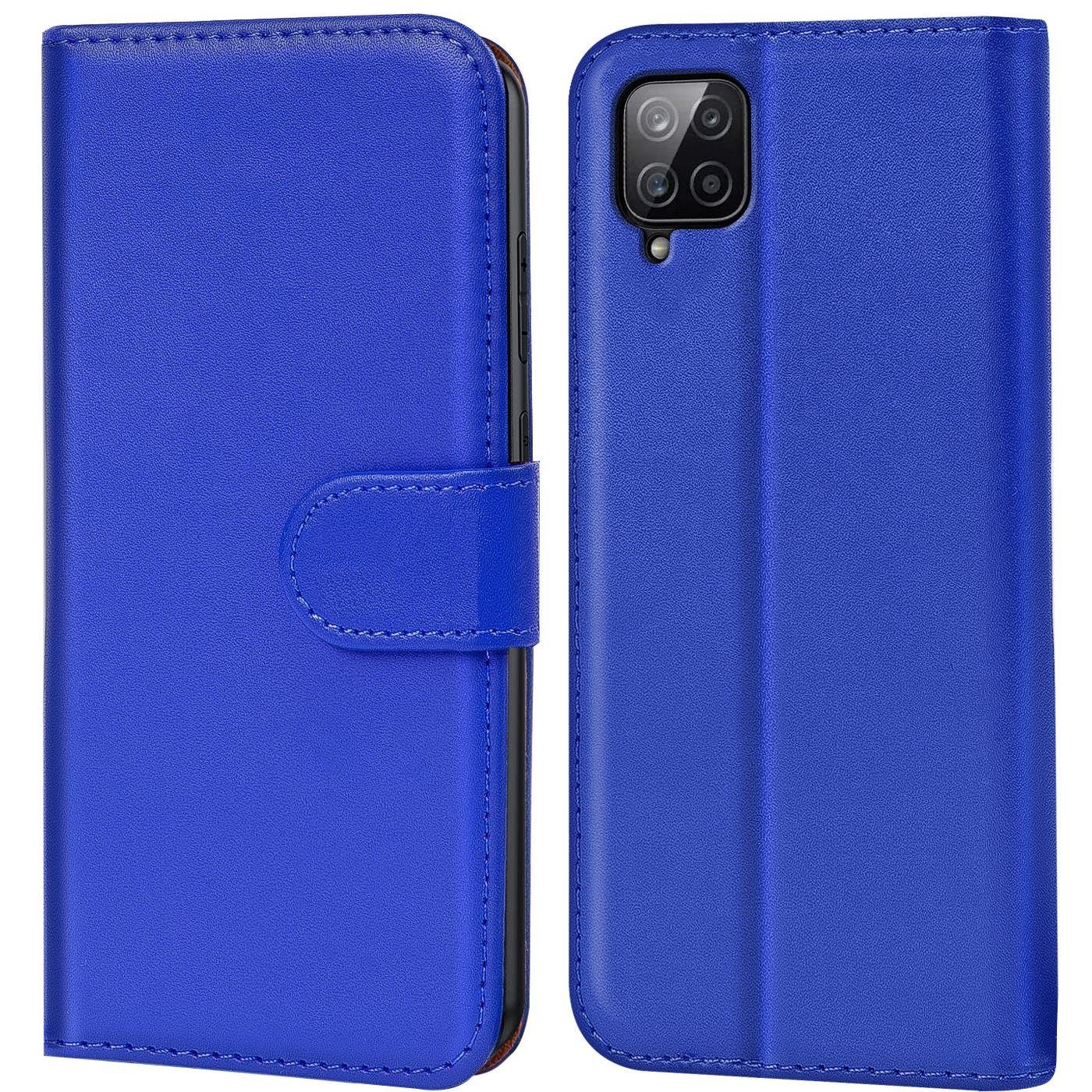 CoolGadget Handyhülle Wallet Klapp Tasche Book Case für Samsung Galaxy A12 / M12 6,5 Zoll, Hülle Klapphülle Flip Cover Etui Schutzhülle