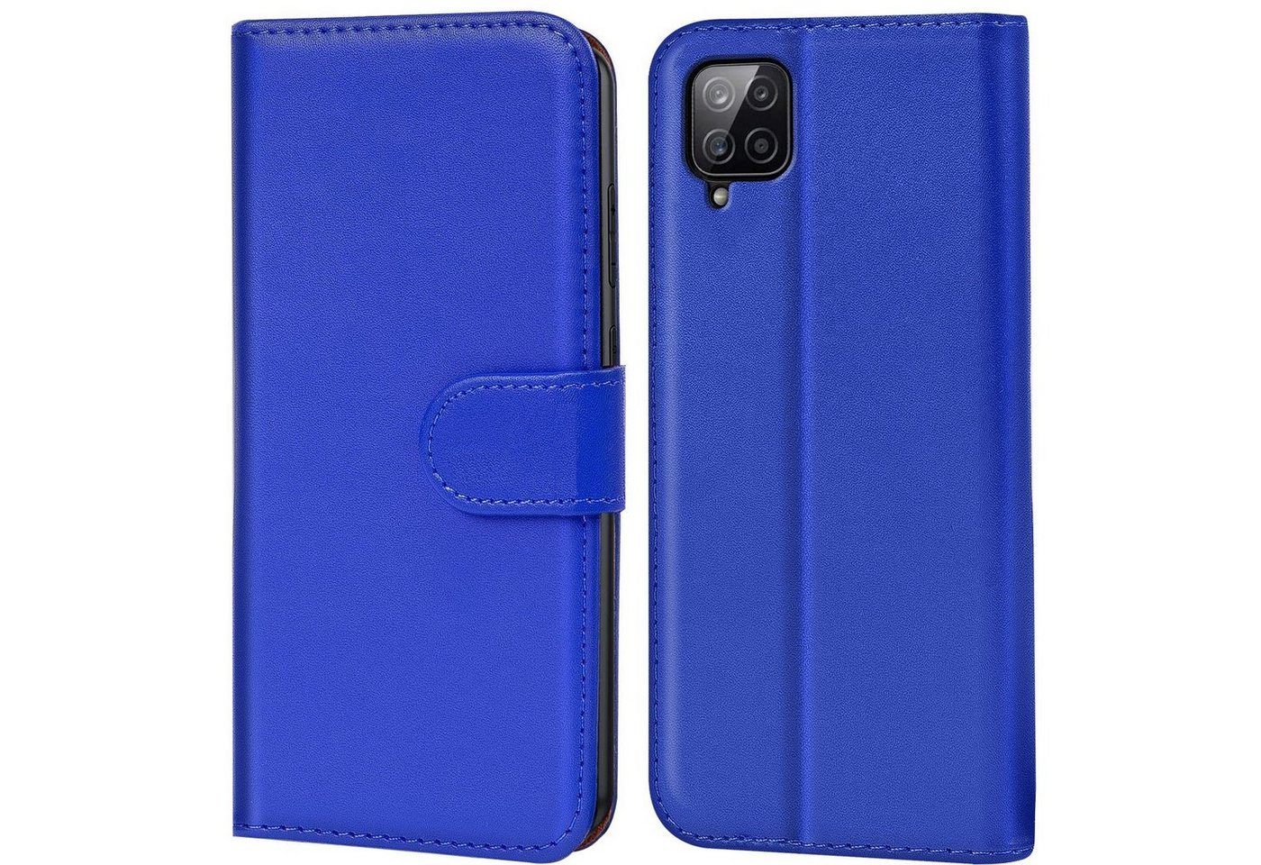CoolGadget Handyhülle Wallet Klapp Tasche Book Case für Samsung Galaxy A12 / M12 6,5 Zoll, Hülle Klapphülle Flip Cover Etui Schutzhülle