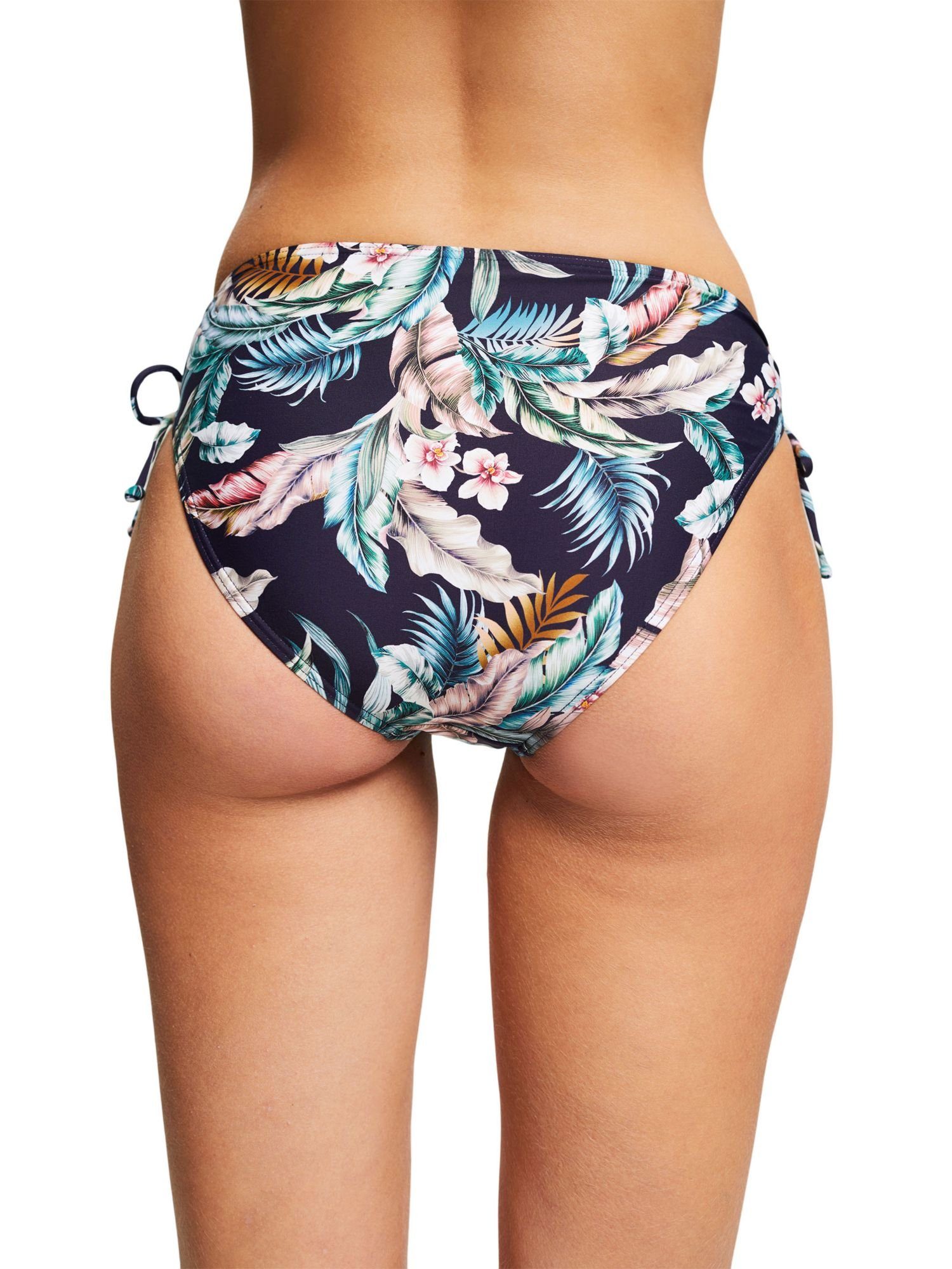 Wäsche/Bademode Bikinis Esprit Bikini-Hose Recycelt: Slip mit Tropical-Print