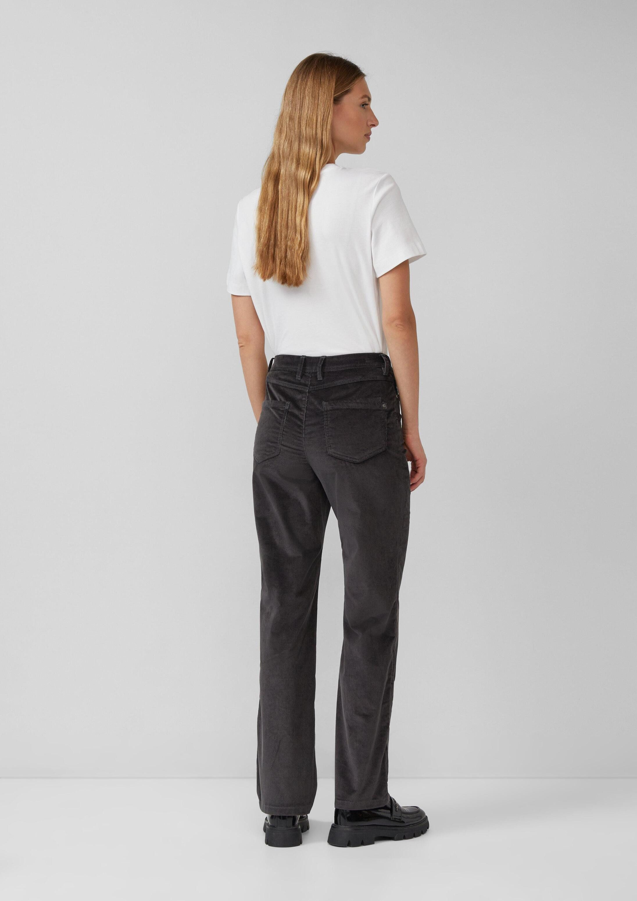 s.Oliver Chinos Hose Cordhose / Regular Fit / Mid Rise / Straight Leg