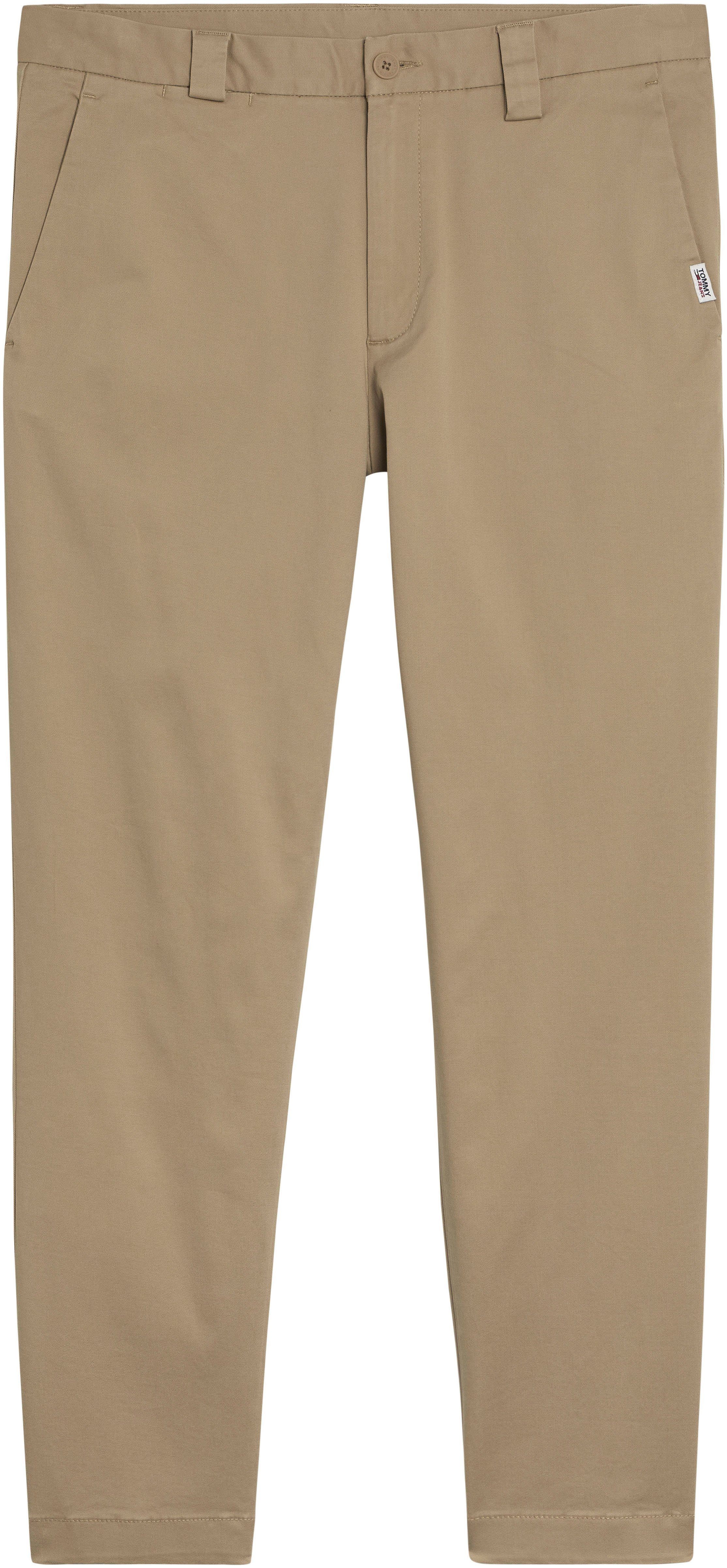 Tommy Jeans Chinohose TJM DAD CHINO mit Label-Badge Classic Khaki | Stretchhosen