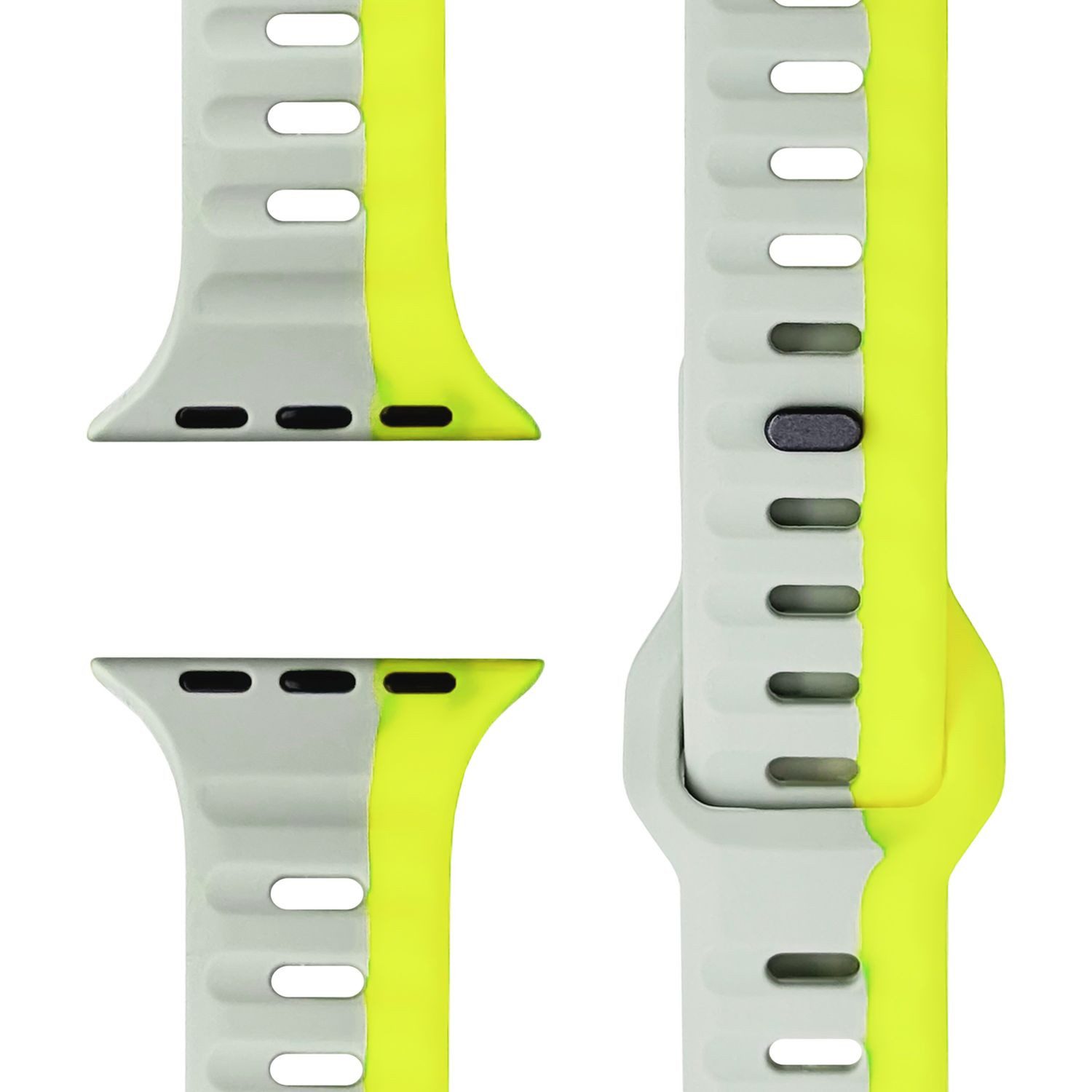 Nalia Smartwatch-Armband Apple Watch 49mm/46/45/44/42(Serie 1-3), Silikon E günstig online kaufen