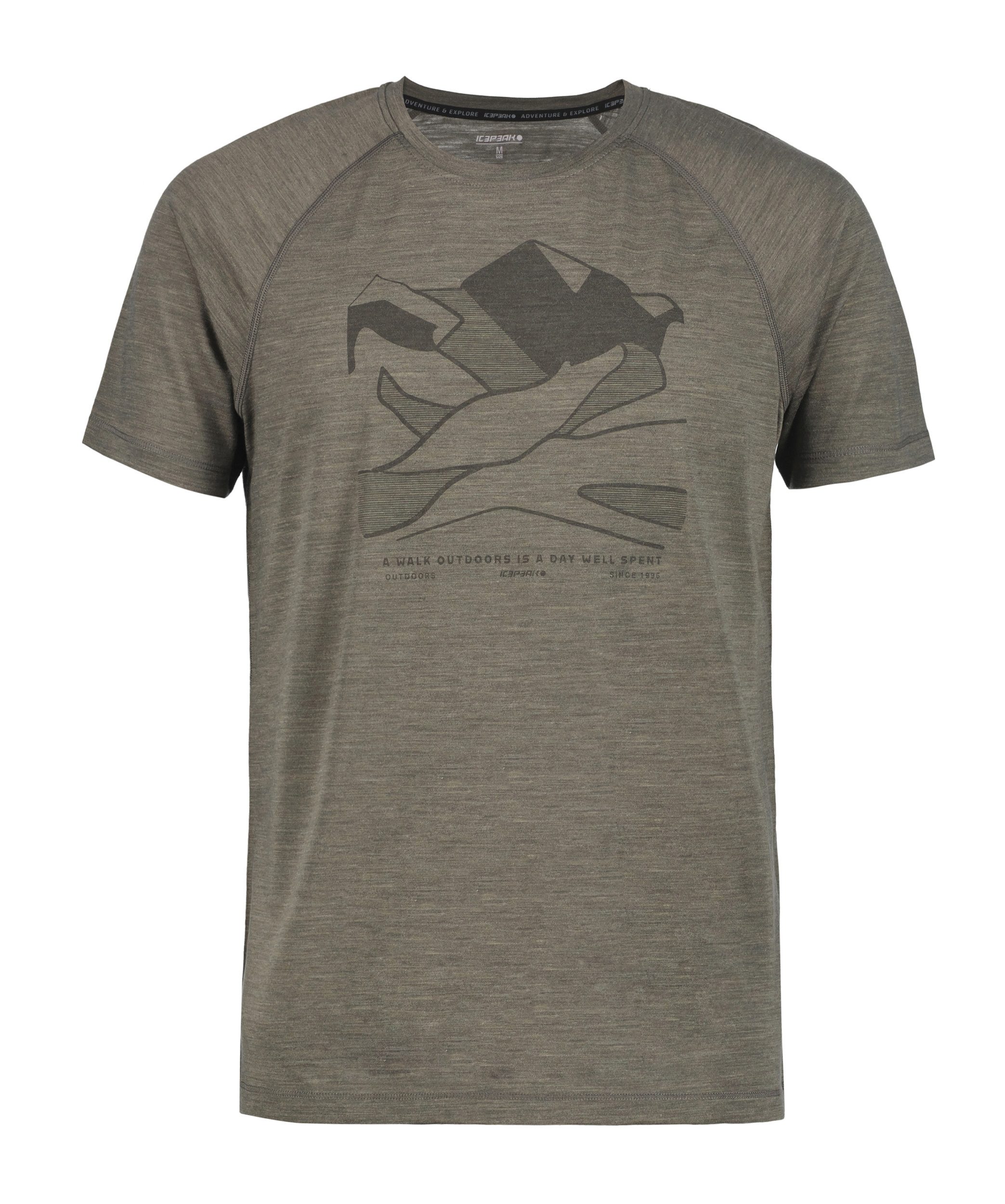 Kurzarmshirt ICEPEAK BARCLAY GRANIT