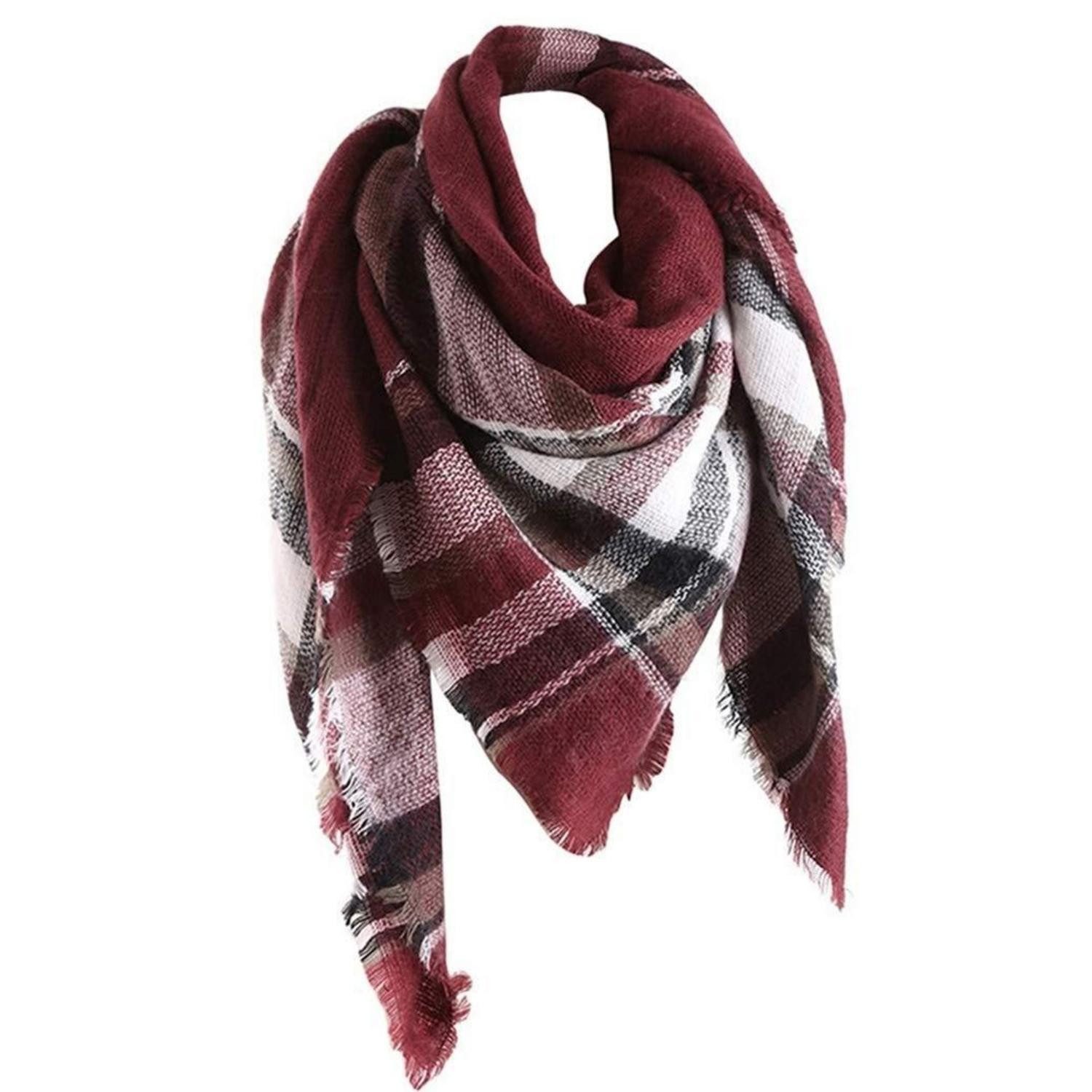 LuxusKollektion XXL-Schal Schal Damen Kariert Plaid Oversized 140x140cm, (1-St)